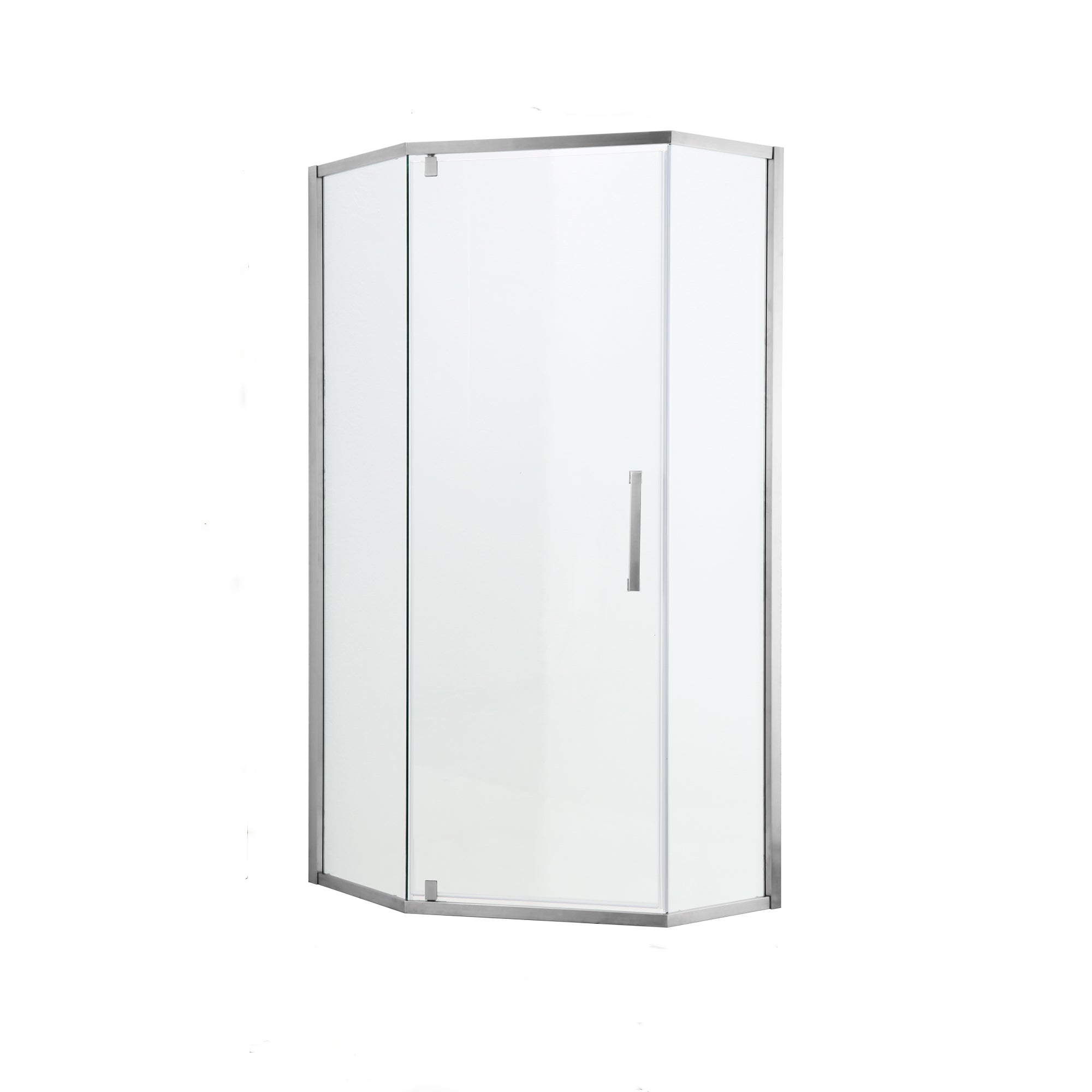 48 in. W x 76 in. H Semi-Frameless Shower Doors Double Sliding
