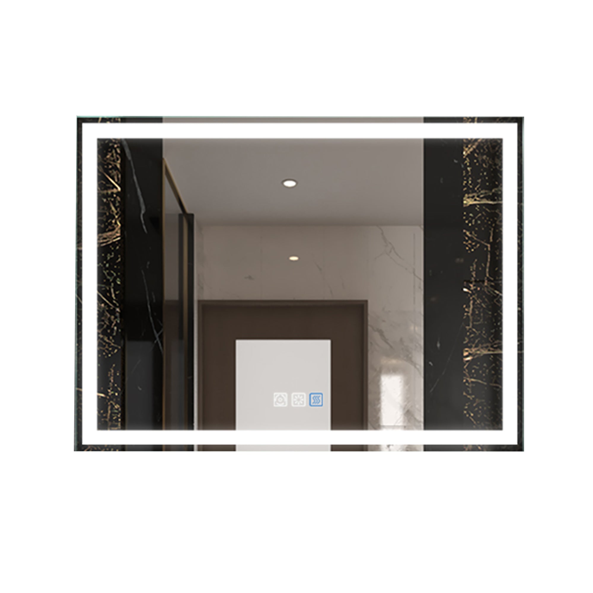 48 in. W x 36 in. H  Aluminium and Glass LED Bathroom Mirror with Defogger