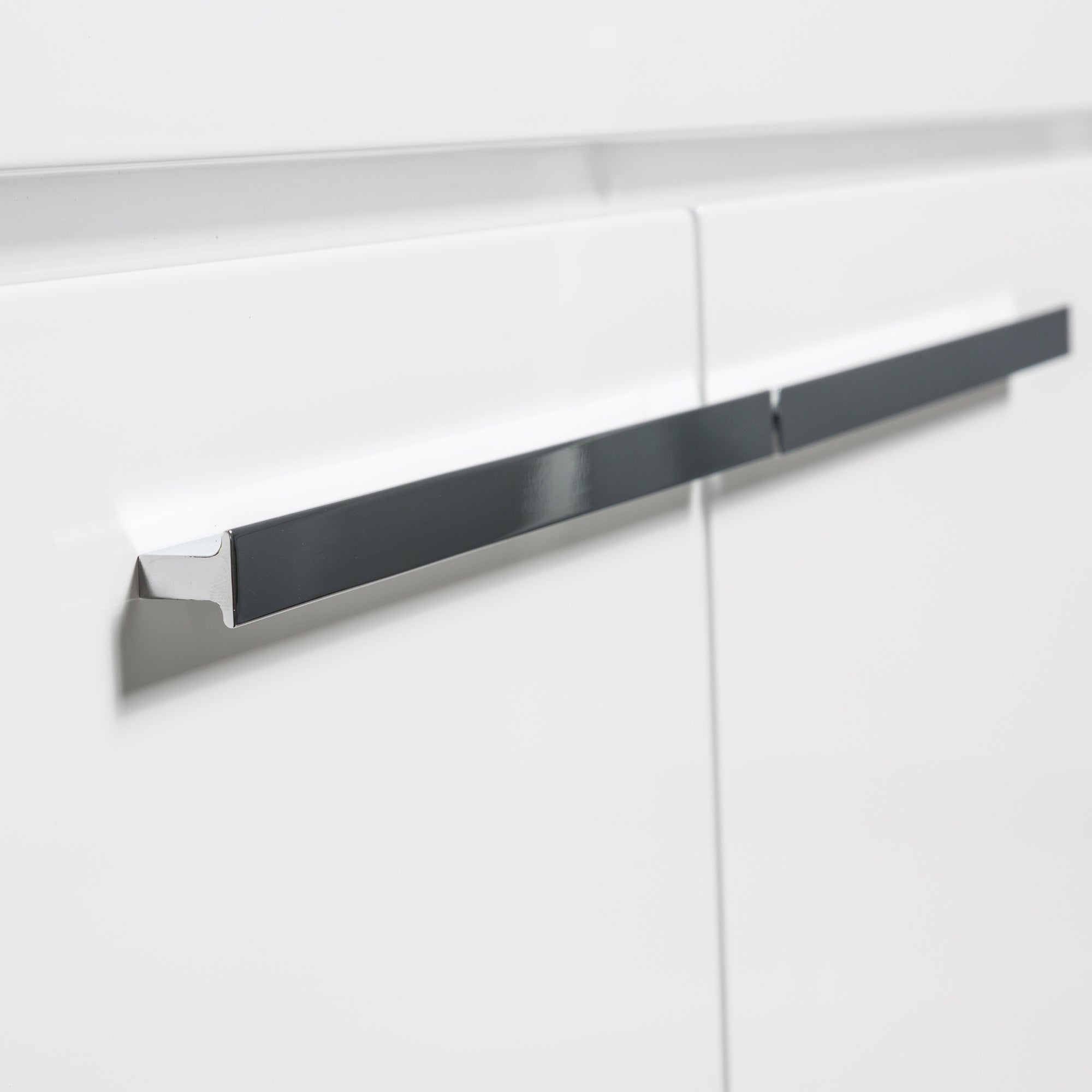 36 in. Freestanding Bathroom Vanity Set in HG-White with Integrated Solid Surface Sink