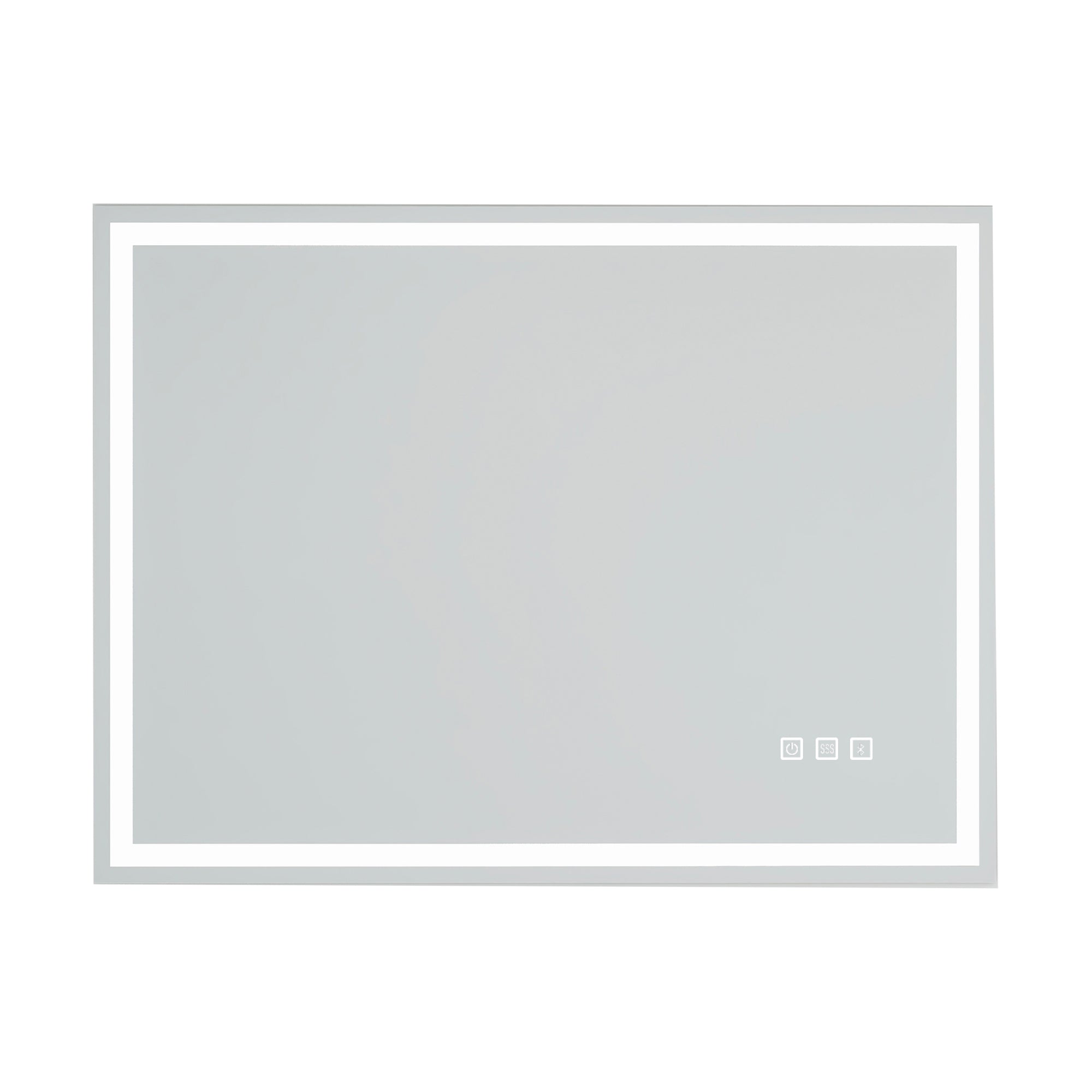 3015-2840 Rectangular Frameless Anti-Fog Multi-functional Wall-Mount LED Bathroom Vanity Mirror