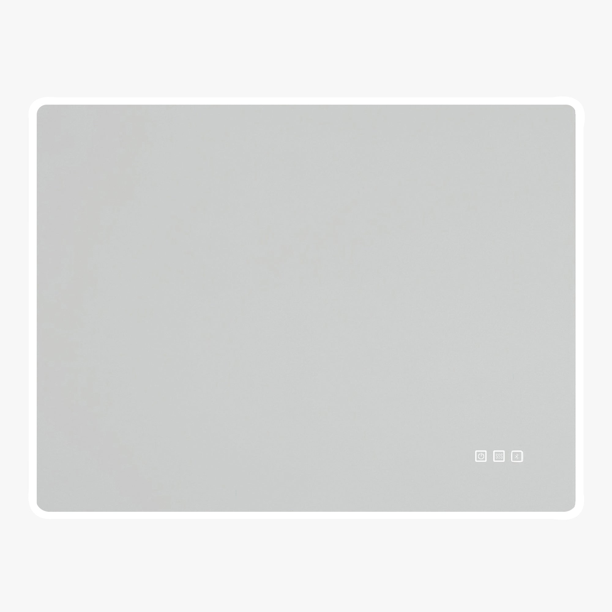 2836 Rectangular Wall-Mounted Dimmable LED Bathroom Vanity Mirror with Defogger and Bluetooth Music Speaker