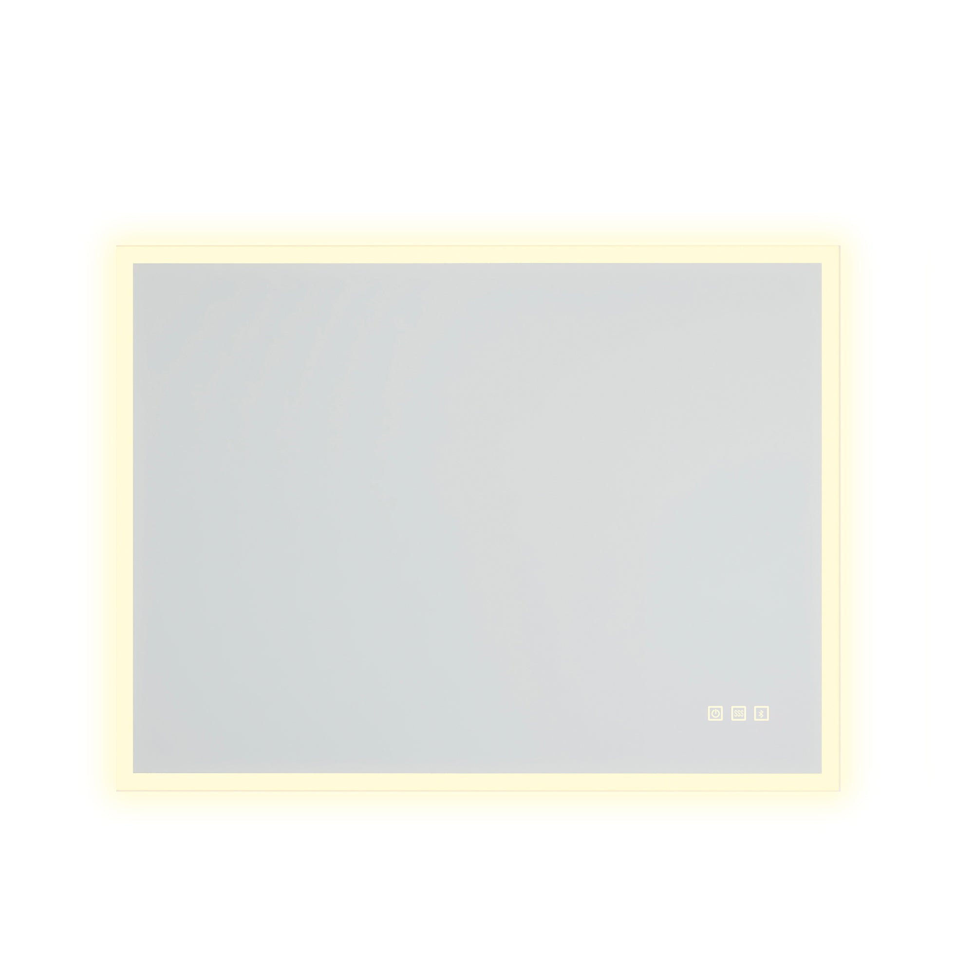 28x36 Rectangular Frameless Anti-Fog Wall Mounted Dimmable LED Bathroom Vanity Mirror