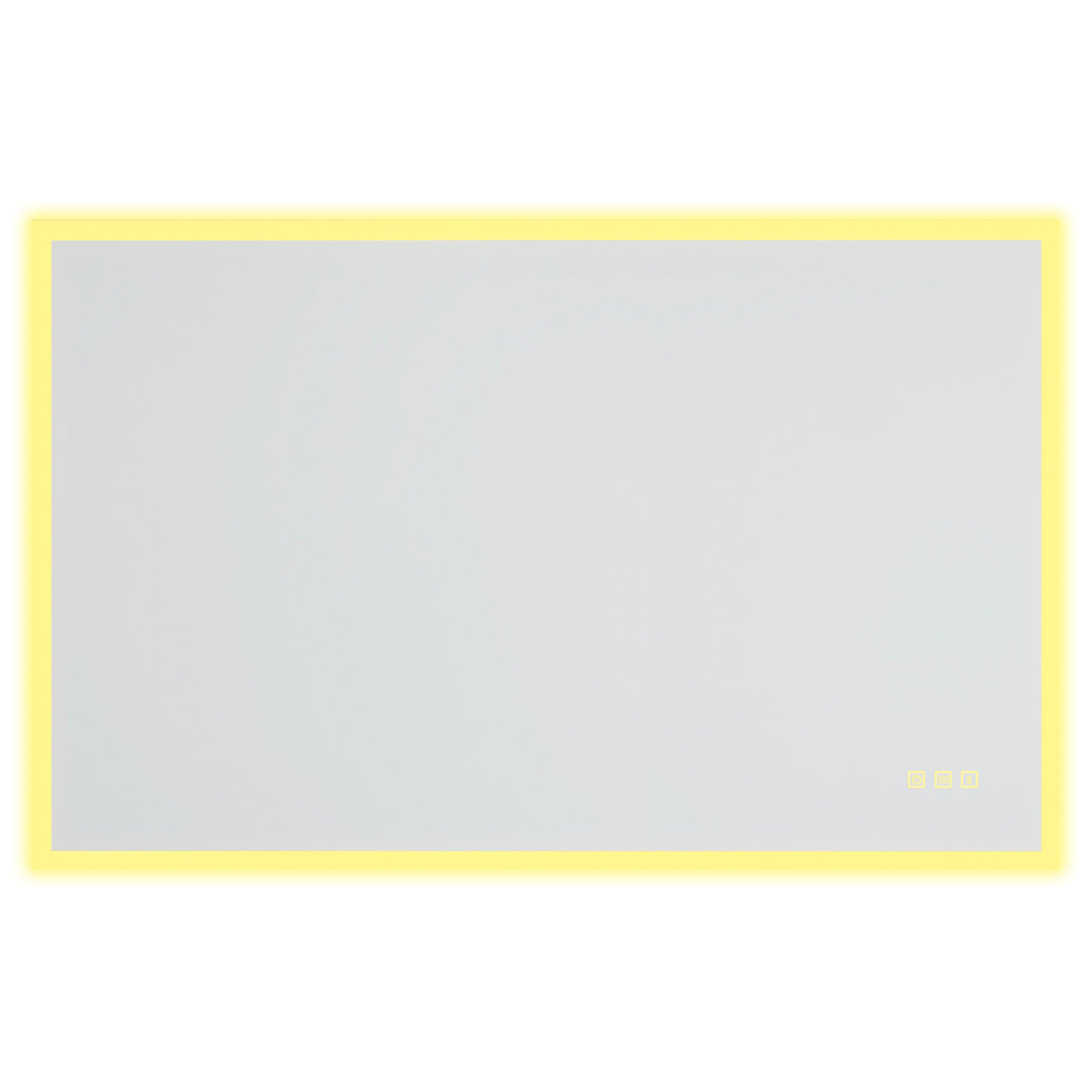 28X48 Rectangular Frameless Anti-Fog Wall Mounted Dimmable LED Bathroom Vanity Mirror