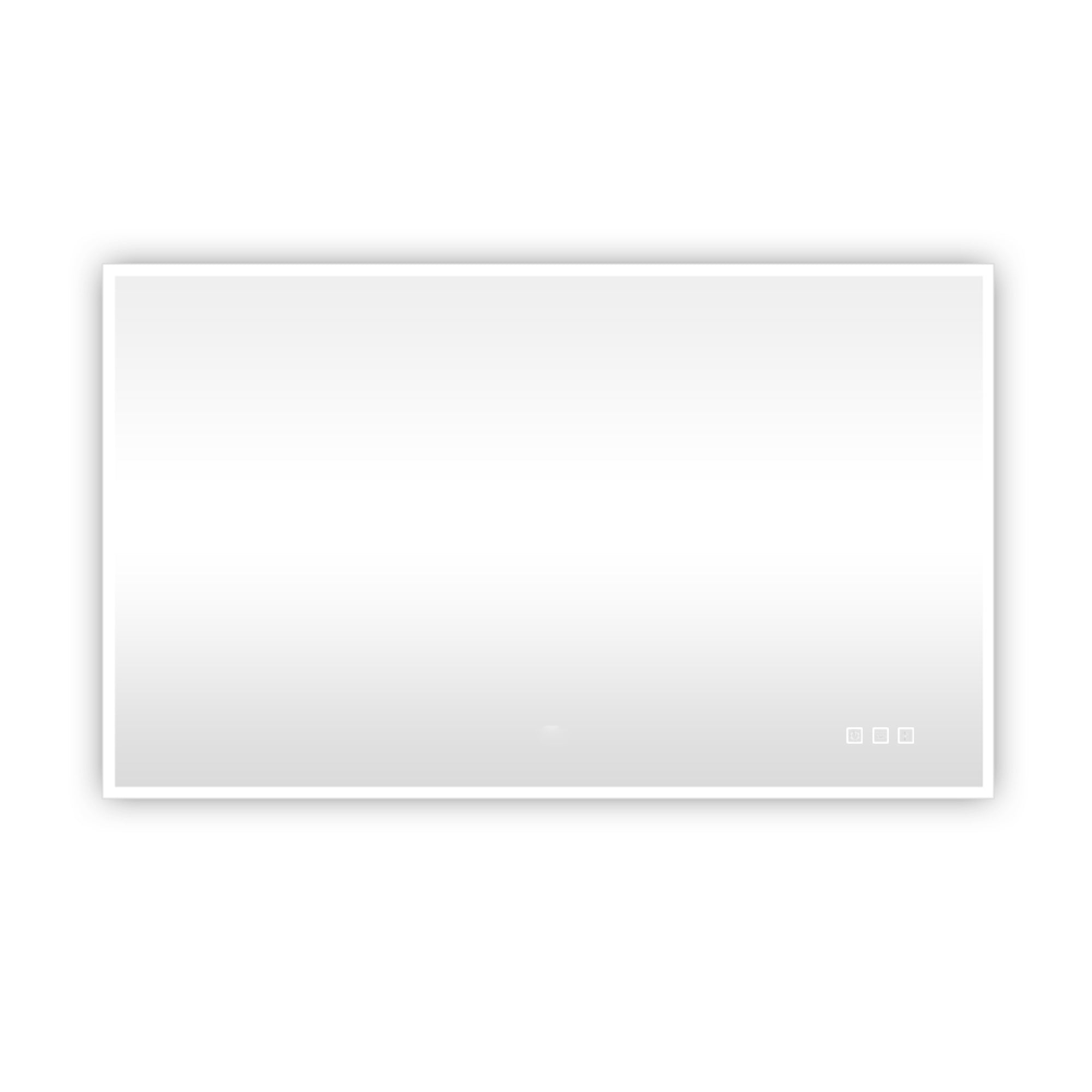 35x60 Rectangular Frameless Anti-Fog Wall Mounted Dimmable LED Bathroom Vanity Mirror