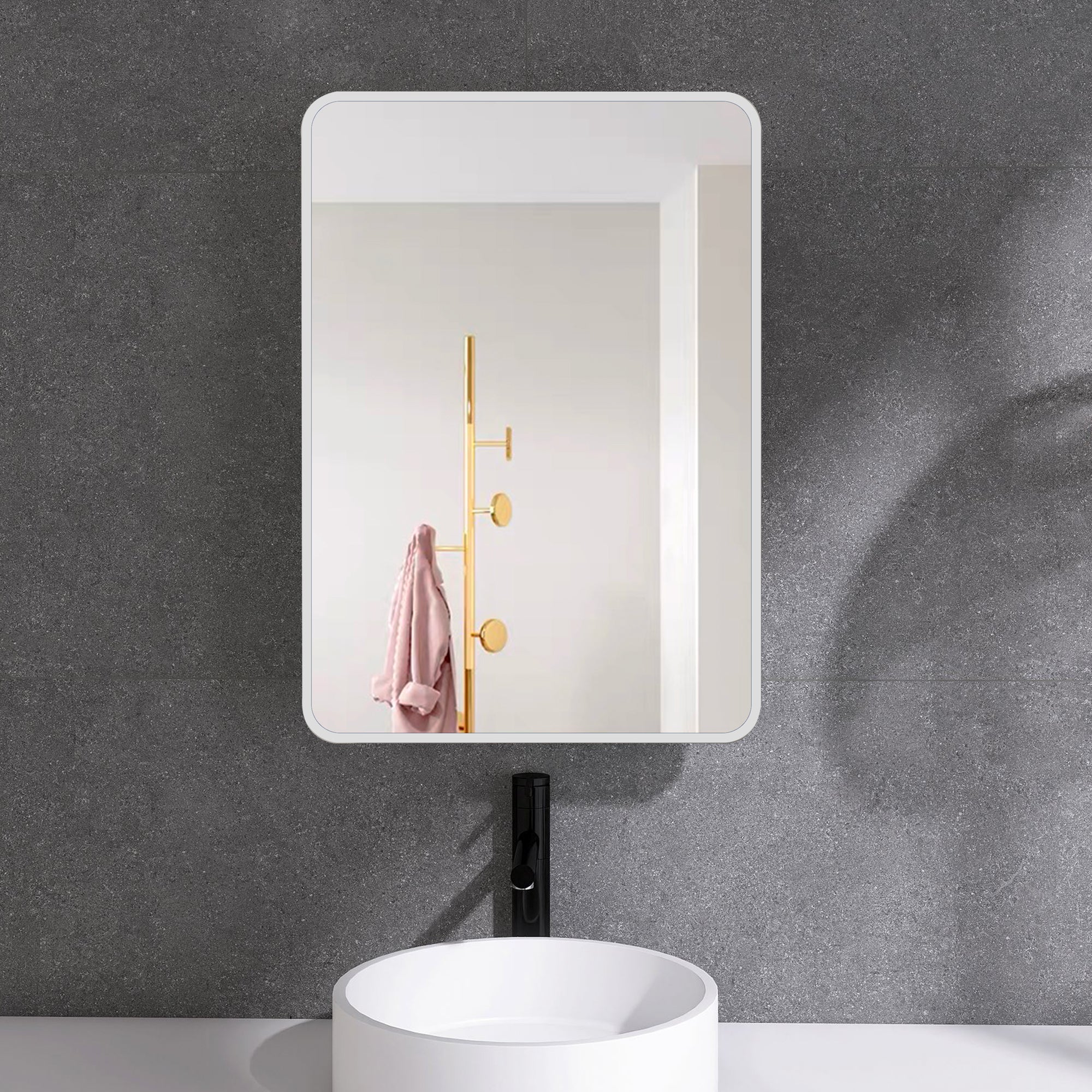 2432 Iron Surface/Recessed Mount Medicine Cabinet with Adjustable Shelves