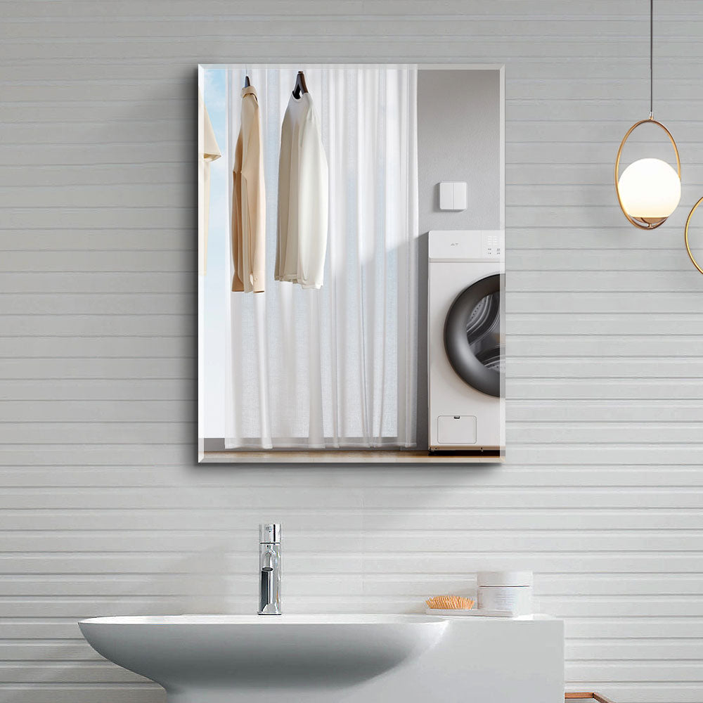 2026Rectangular Aluminum Recessed Mount/Surface Mount Medicine Cabinet with Mirror and Adjustable shelves