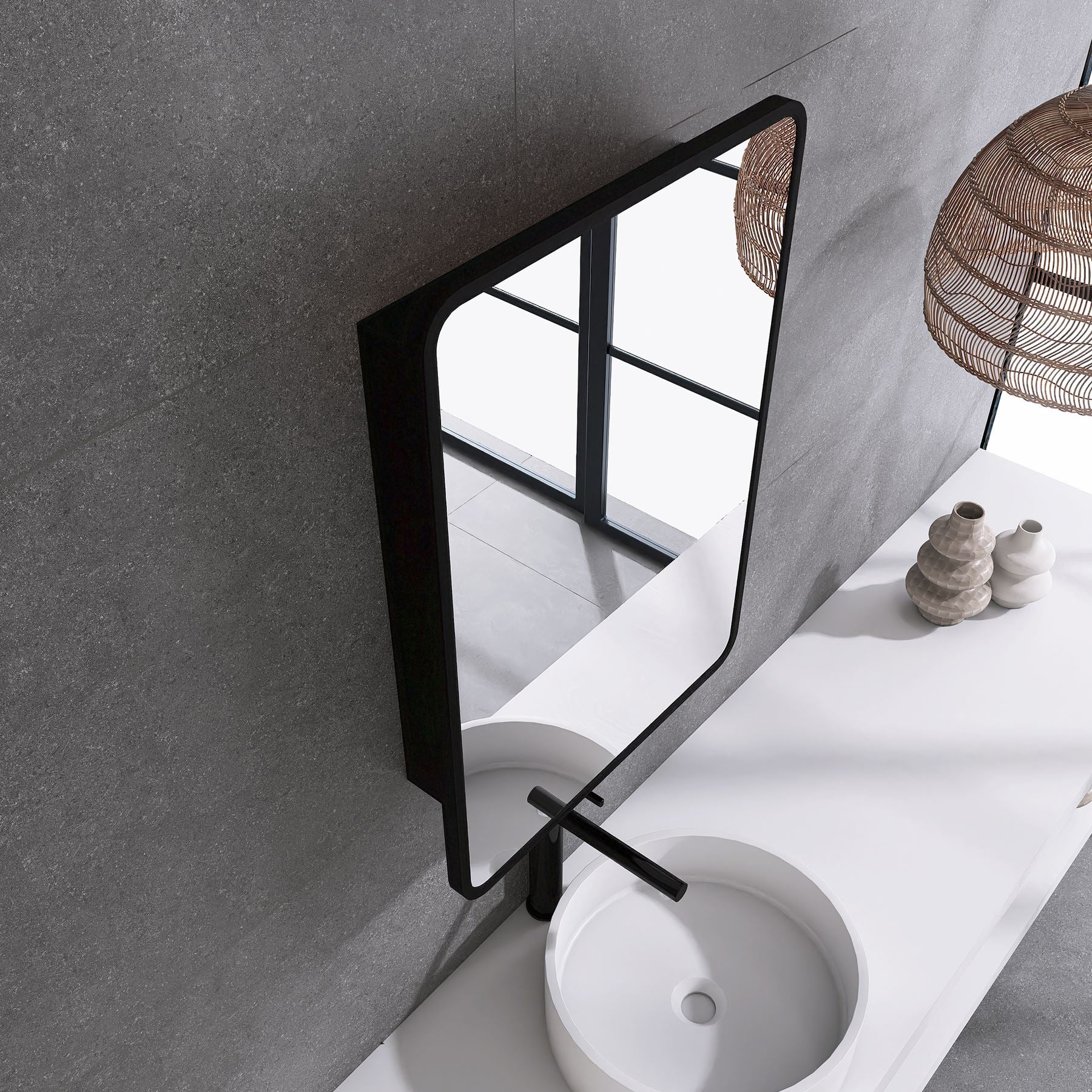 2028 Rectangular Framed Surface/Recessed Mount Mirrored Medicine Cabinet with Shelves
