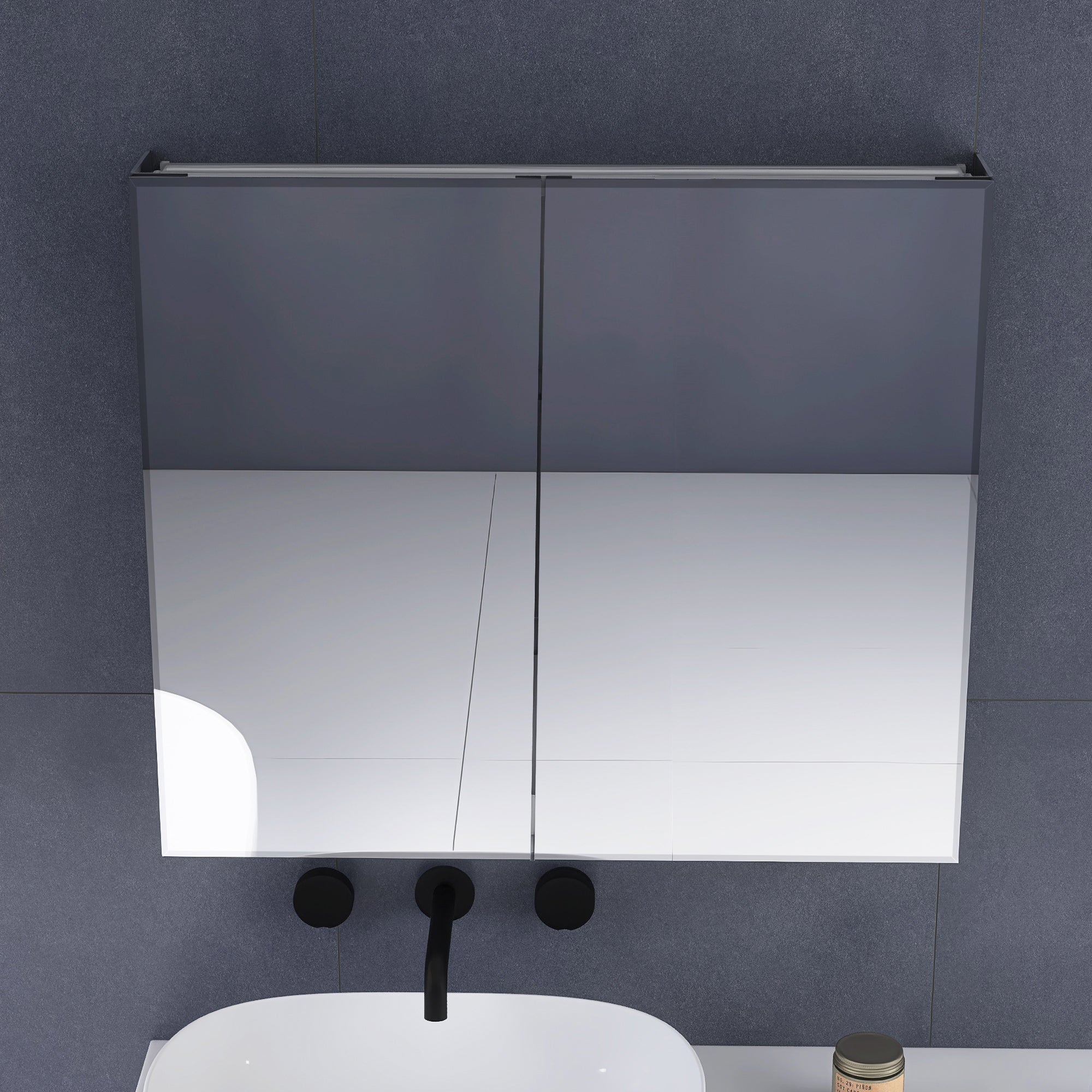 26x36Rectangular Aluminum Recessed Mount /Surface Mount Medicine Cabinet with Mirror
