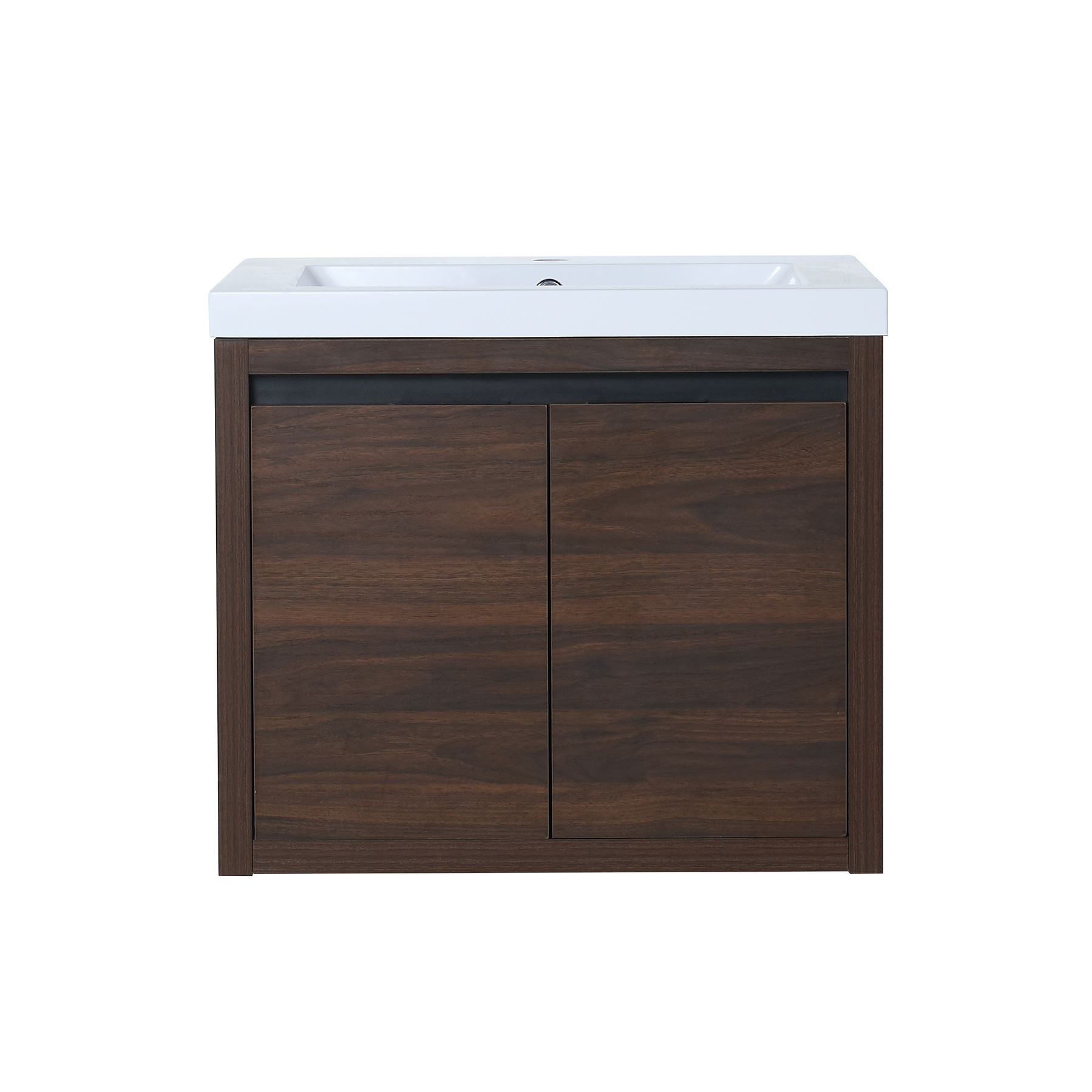 24 Inch Floating For Small Bathroom with Soft Close Doors with Cultured Marble Basin