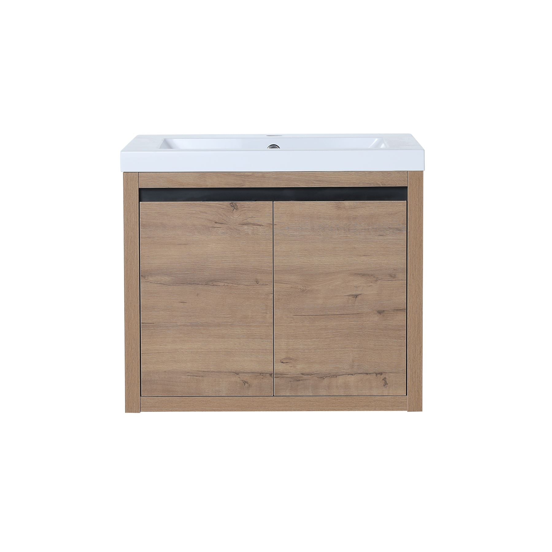 24 Inch Floating For Small Bathroom with Soft Close Doors with Cultured Marble Basin
