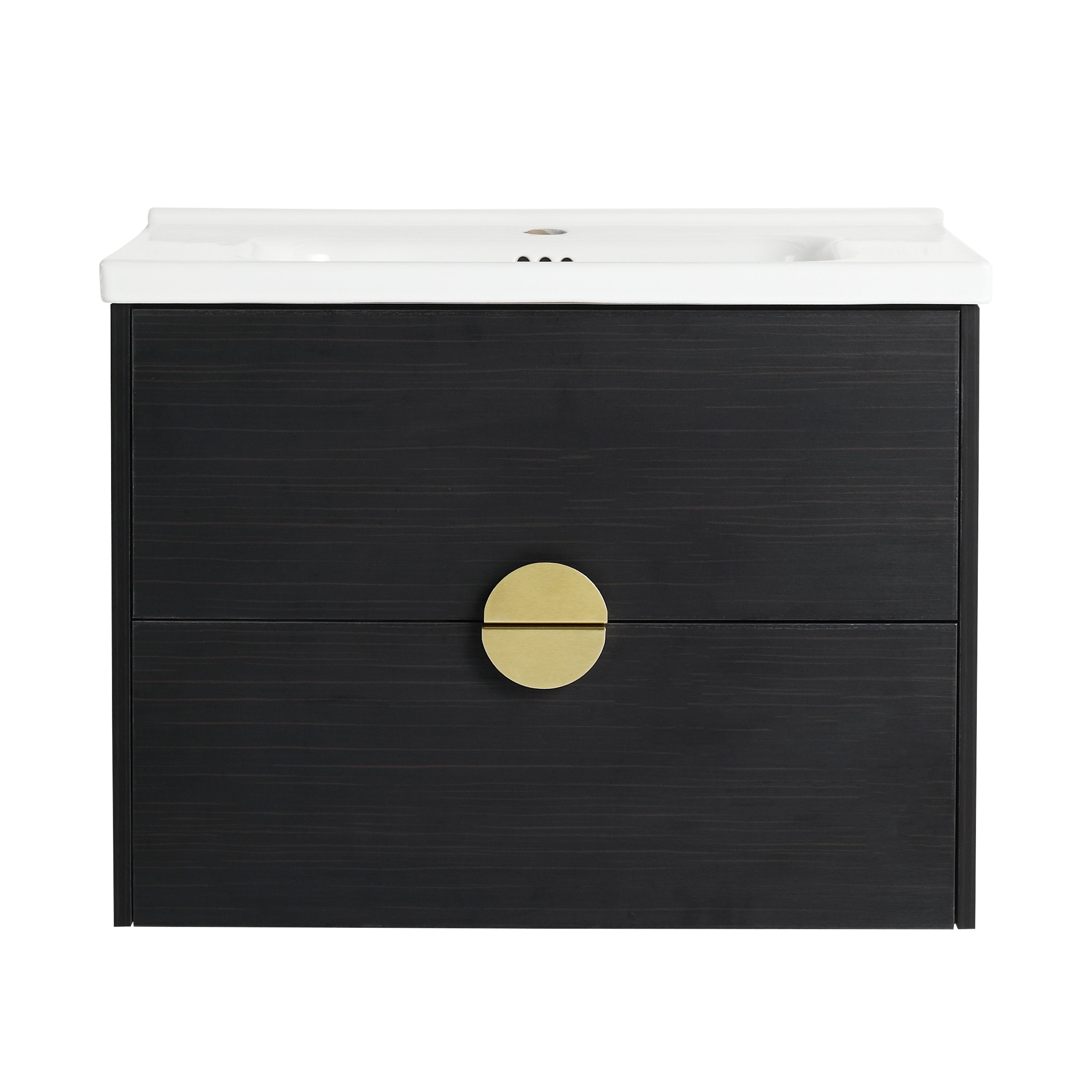28 Inch Wall-Mounted Bathroom Vanity With Sink, For Small Bathroom