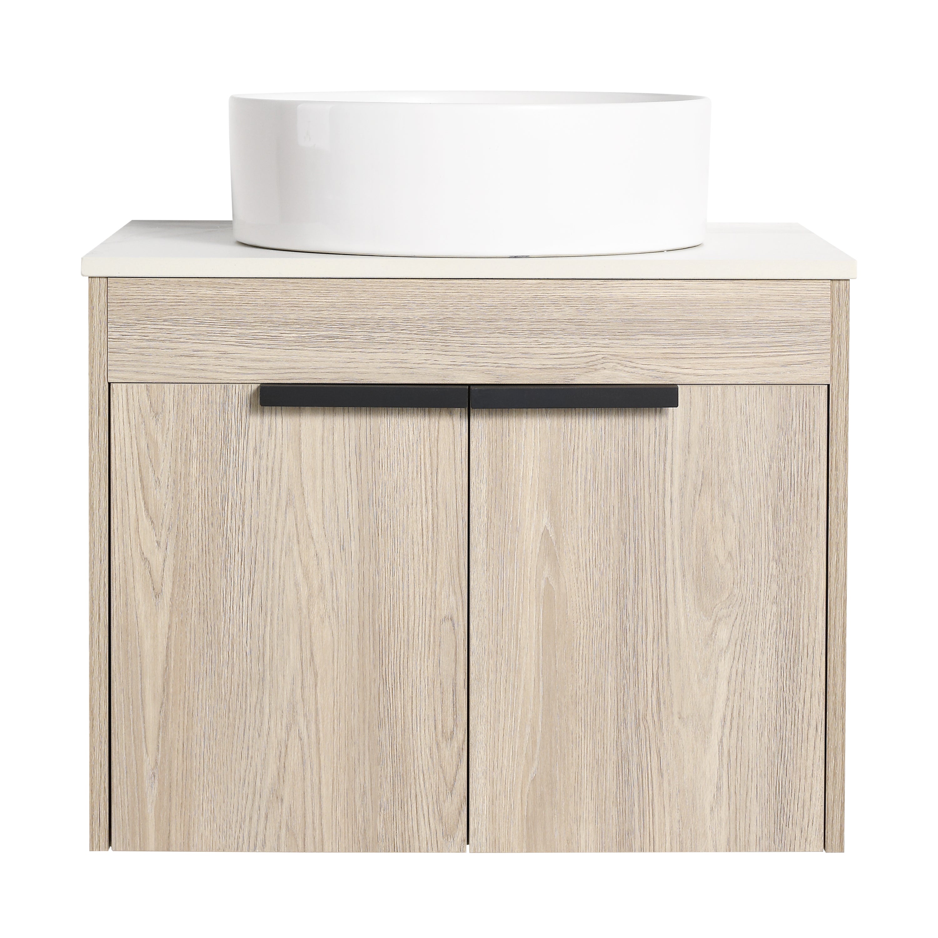 24 Inch Modern Design Float Bathroom Vanity with Ceramic Basin with Soft Close Door
