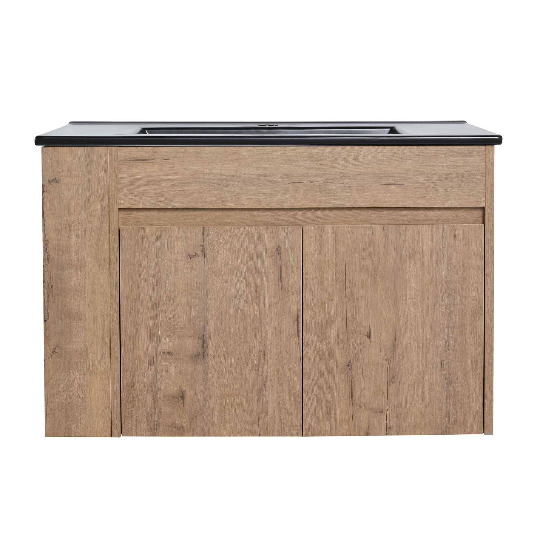 30 Inch Floating Design Bathroom Vanity with Ceramic Basin and Adjust Open Shelf