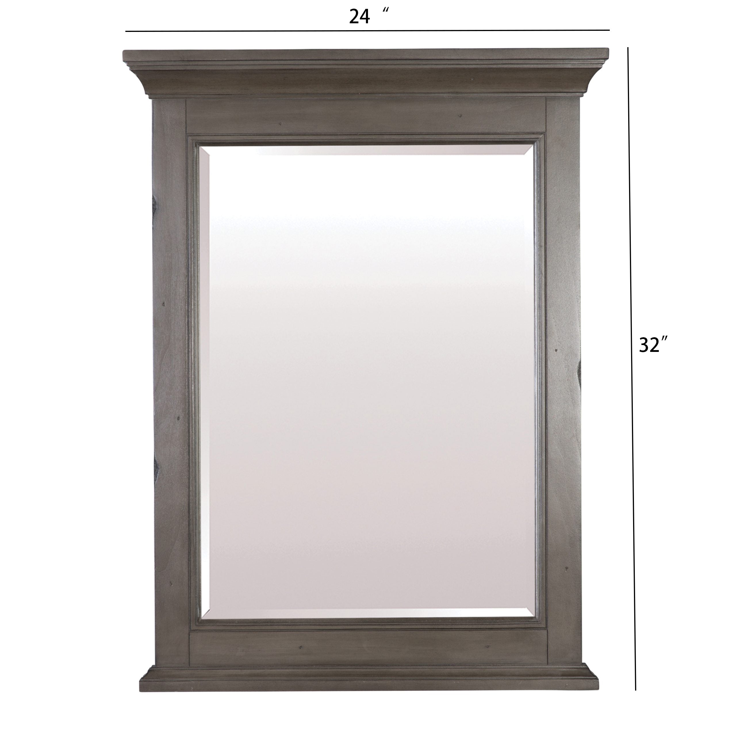 Rectangular Framed Wall Mounted Bathroom Mirror
