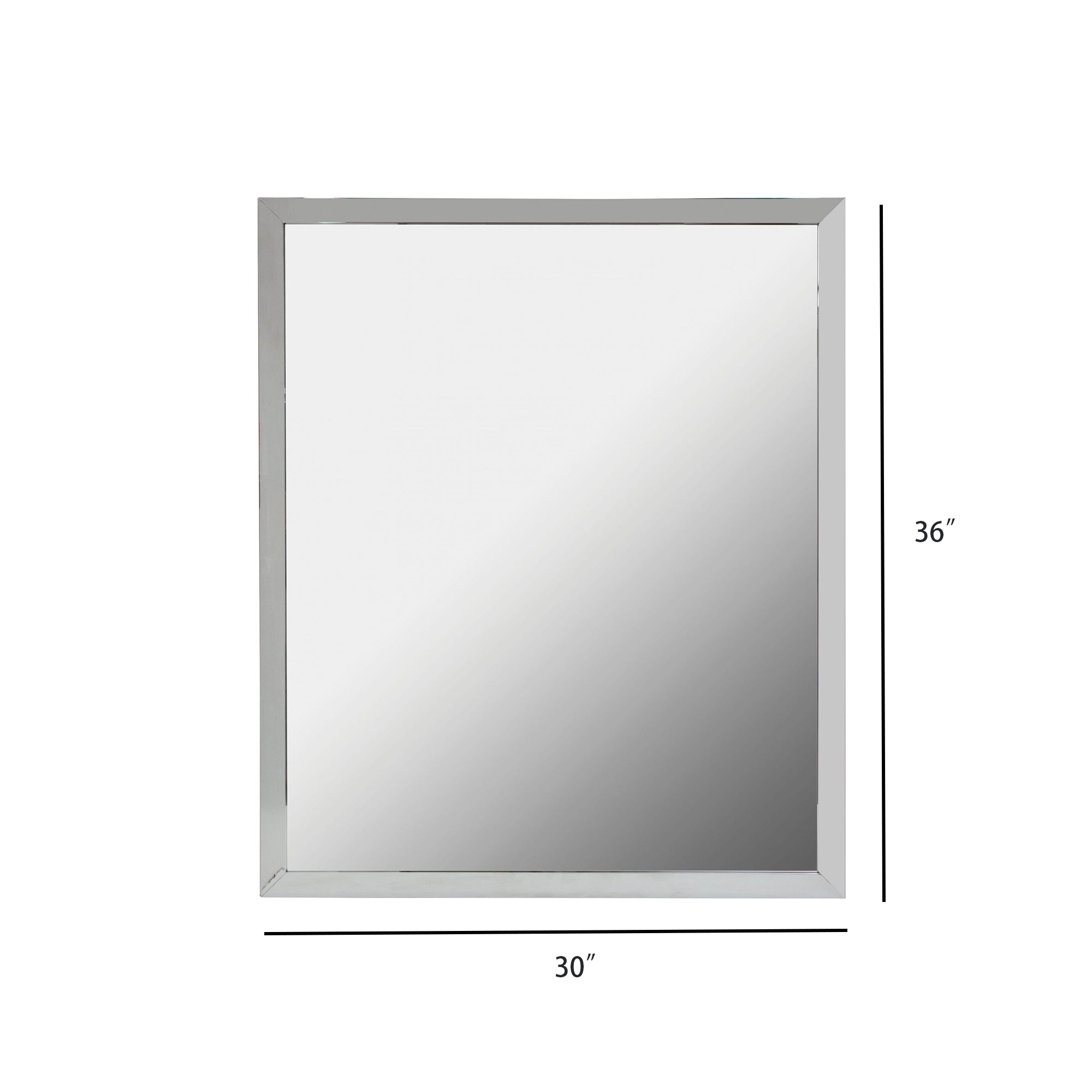Rectangular Aluminum Framed Wall Mounted Bathroom Mirror(CRM05)