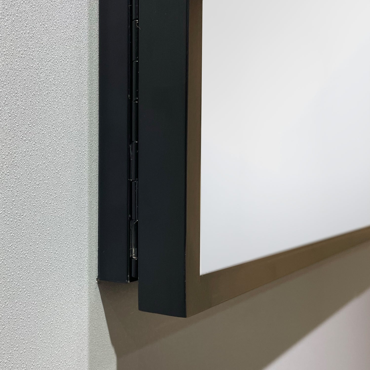 30 in. W x 26 in. H Black Framed Wall Mounted or Recessed Bathroom Medicine Cabinet with Mirror