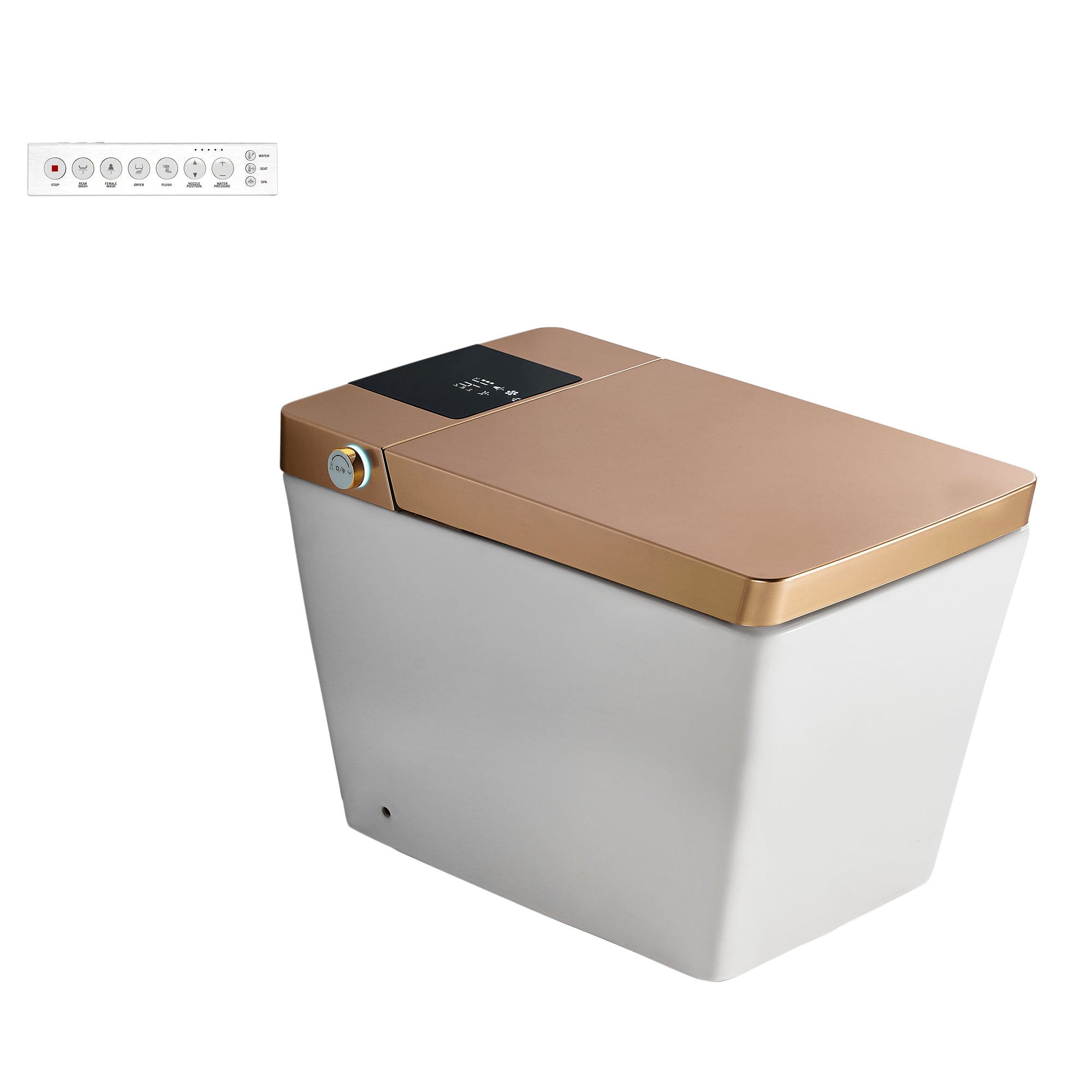 Siphon jet Ceramic Smart Toilet with Auto Flush and Heated Seat