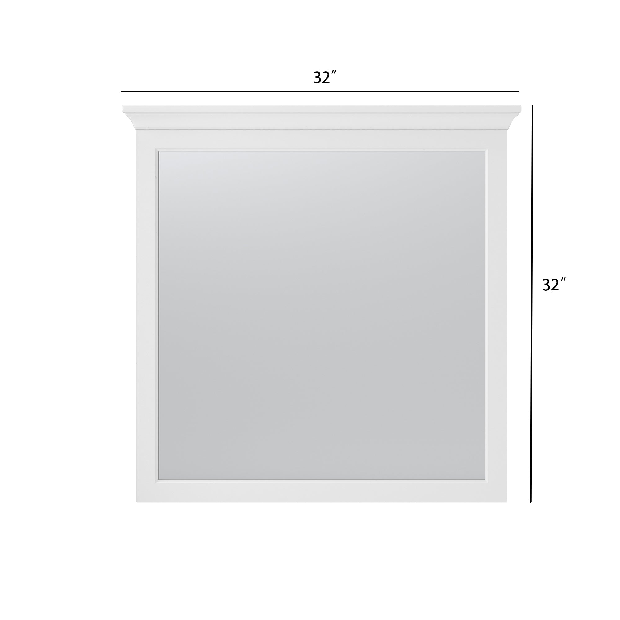 Rectangular Framed Wall Mounted Bathroom Mirror