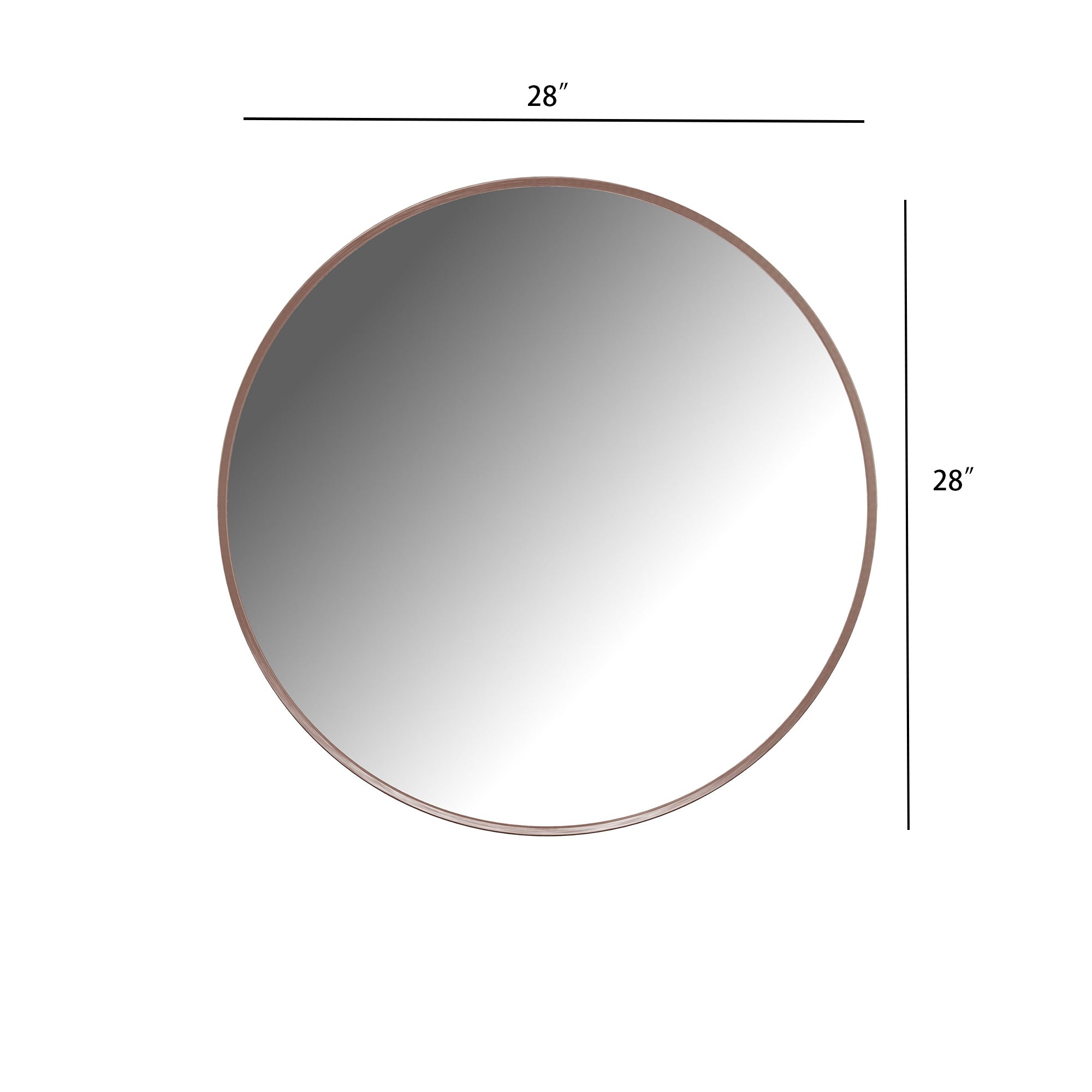 Round Framed Wall Mounted Bathroom Vanity Mirror(CRM）