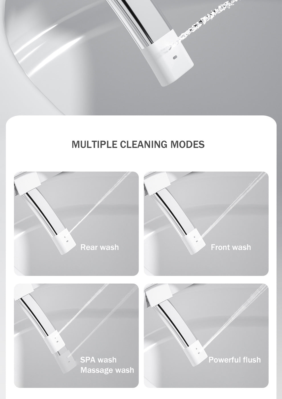 Smart Toilet with Auto Flush and Heated Seat and Remote Control Ceramic Elongated Toilet