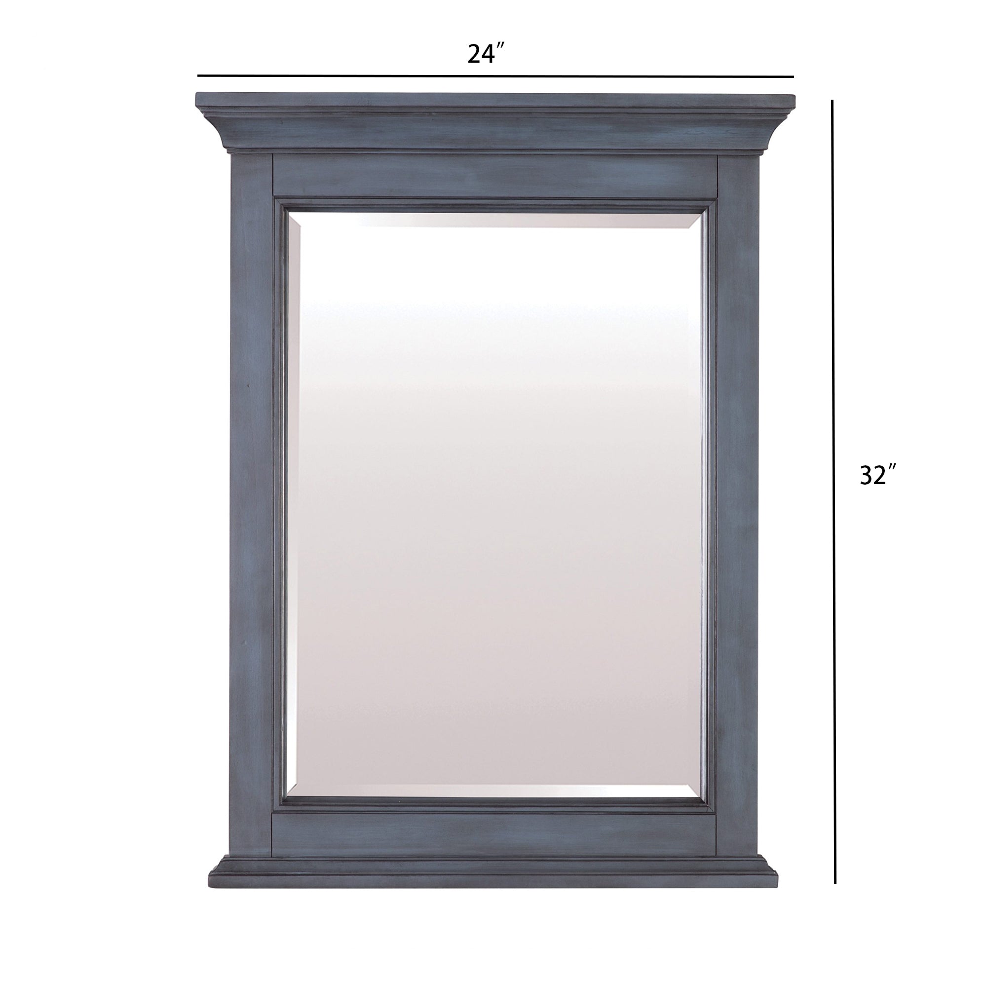 Rectangular Framed Wall Mounted Bathroom Mirror