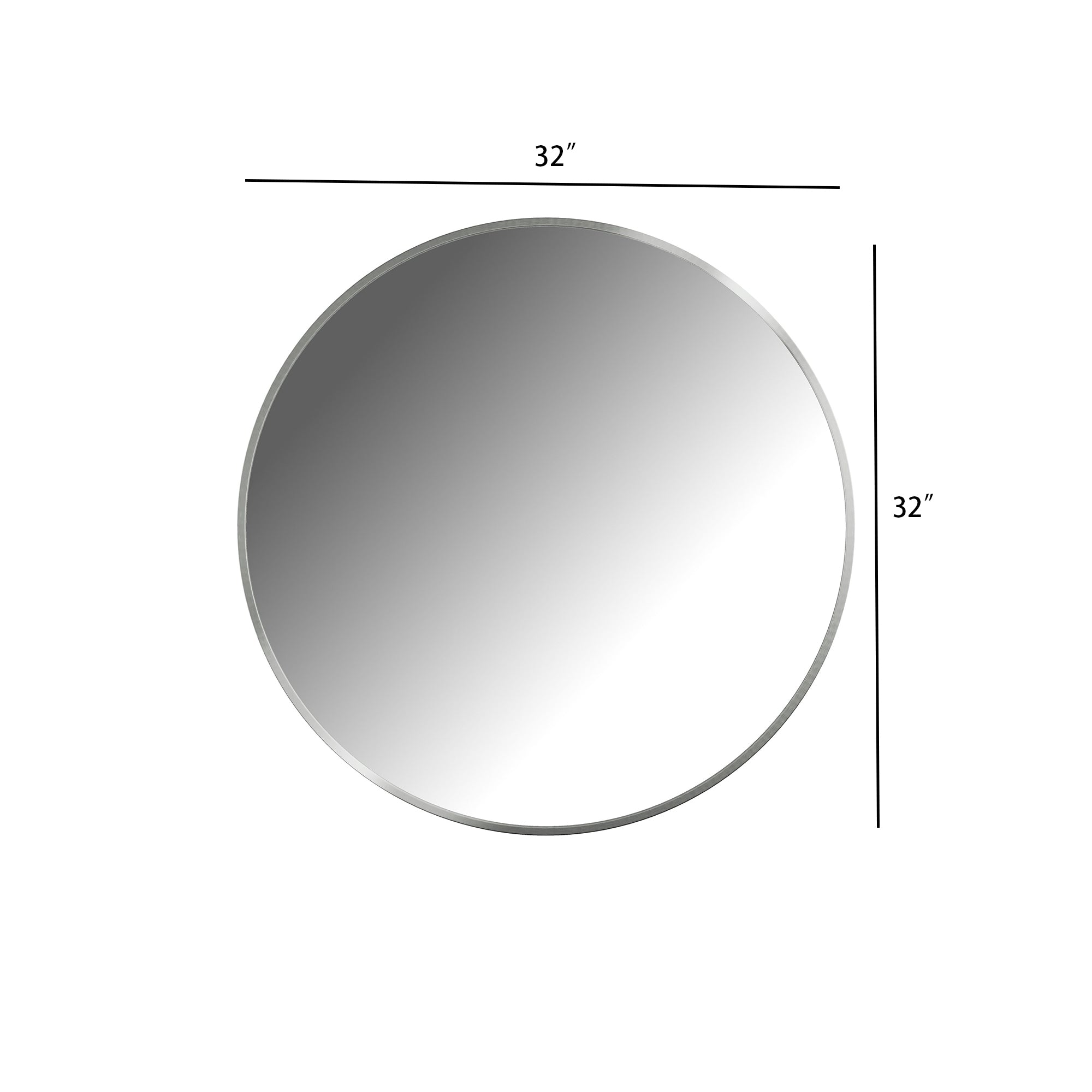 Round Framed Wall Mounted Bathroom Vanity Mirror(CRM）