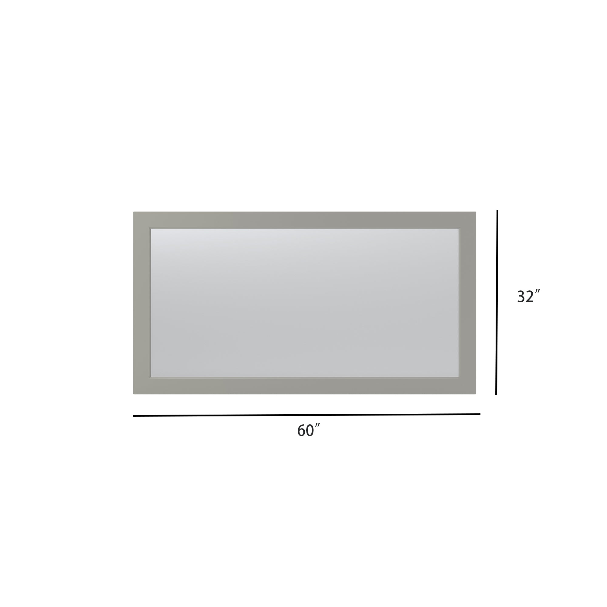 (Rectangular MDF Framed Wall Mounted Bathroom Mirror(CRM05)