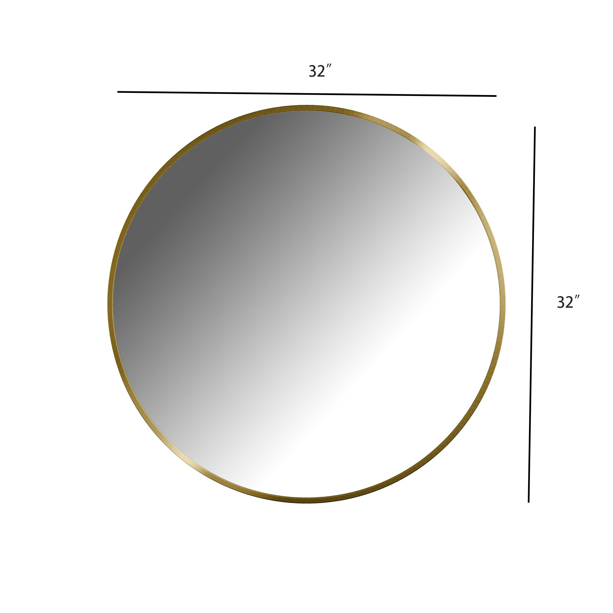 Round Framed Wall Mounted Bathroom Vanity Mirror(CRM）