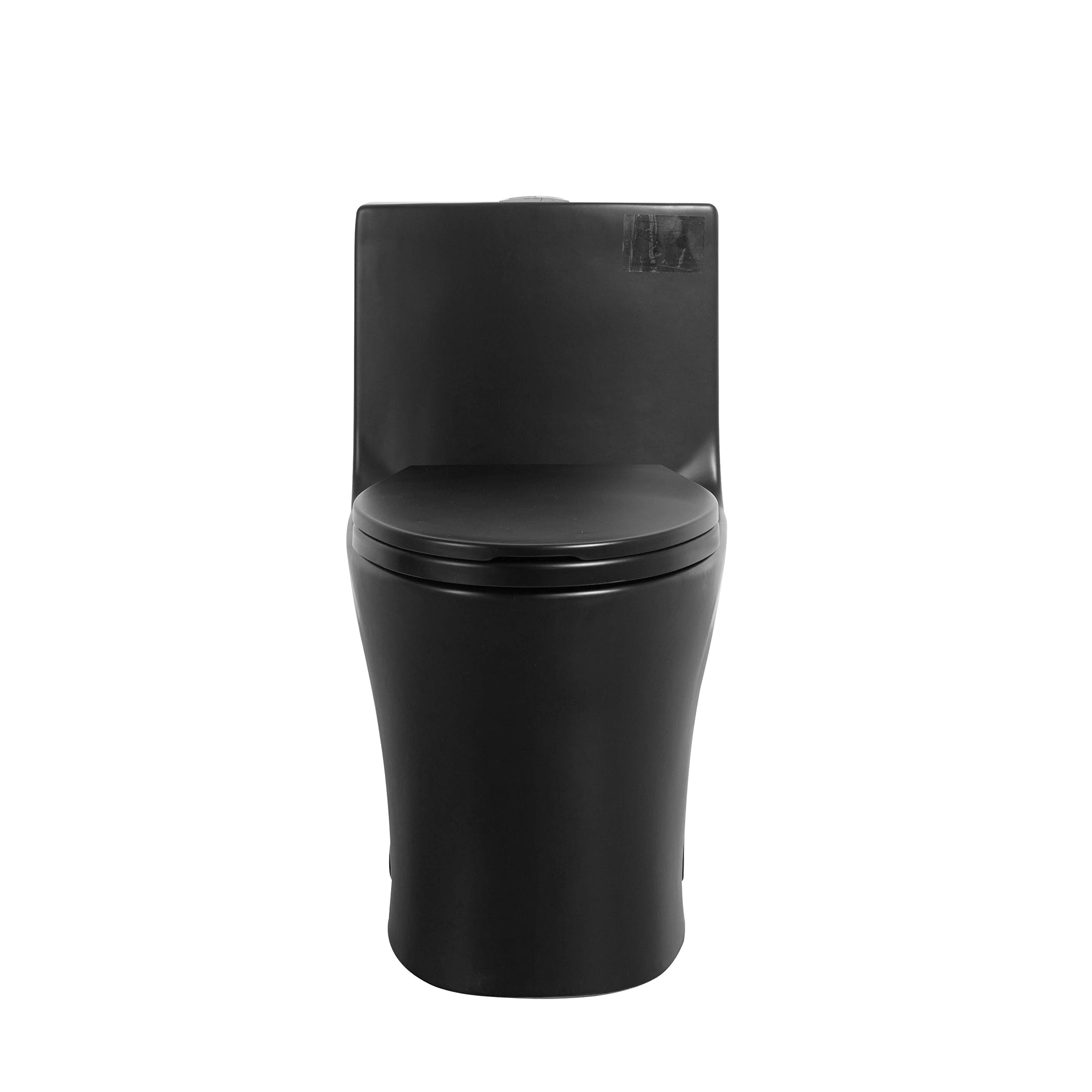 15 1/8 Inch One-piece 1.1/1.6 GPF Dual Flush Elongated Toilet with Soft-Close Seat