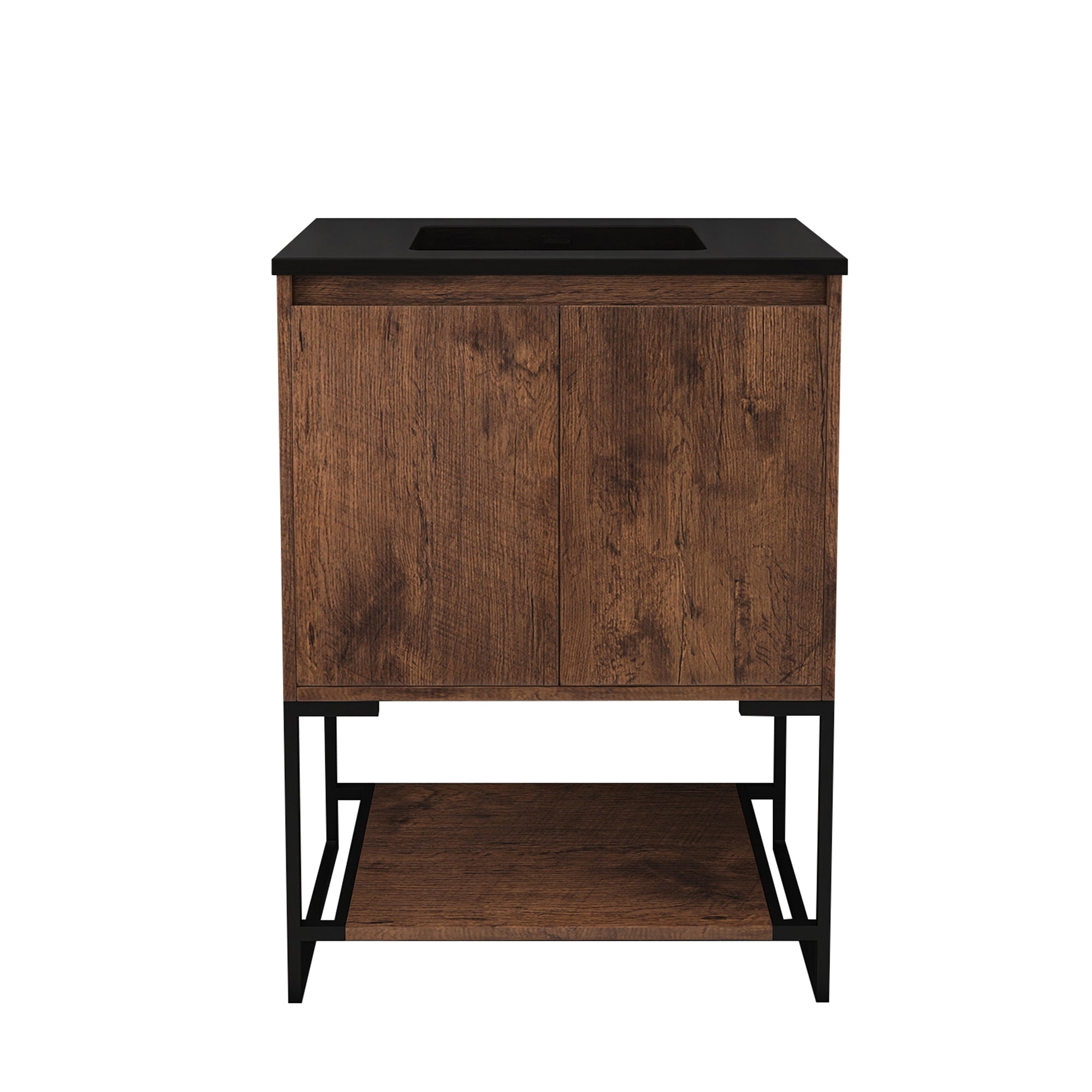 24 in. RW-B Freestanding Bathroom Vanity Set with Integrated Sink