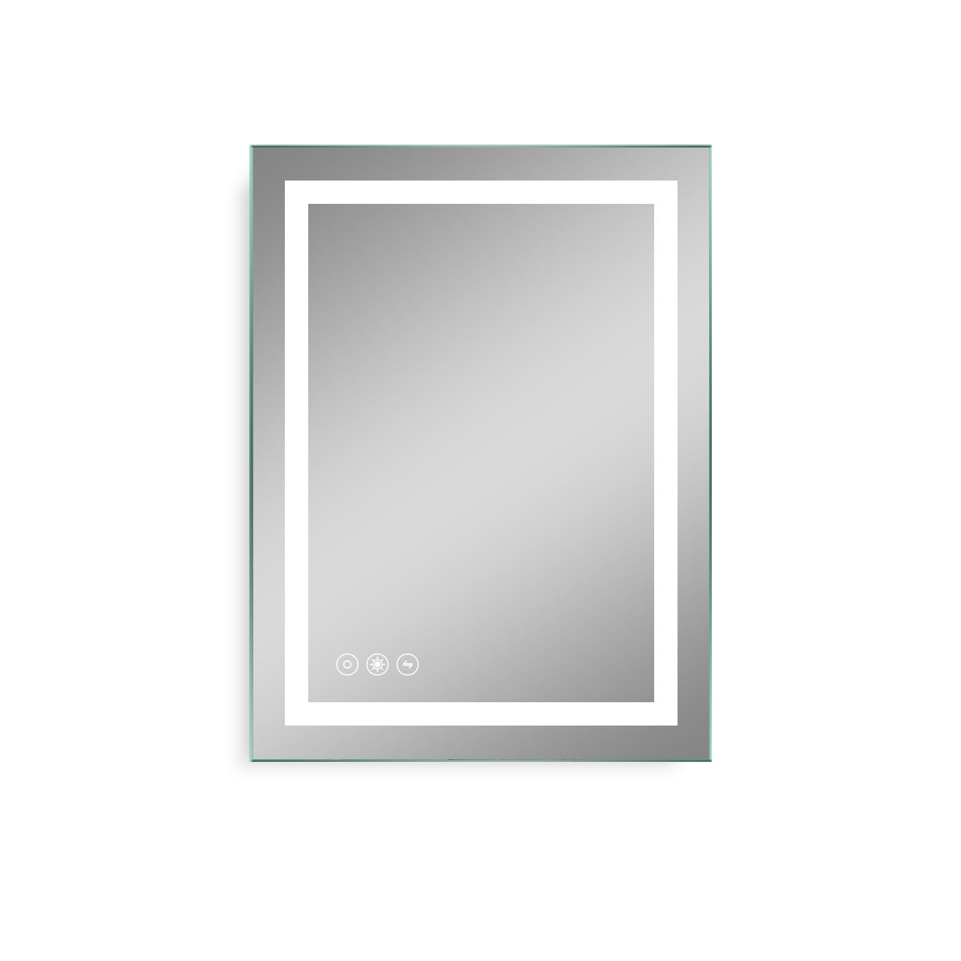 Rectangular Frameless Anti-Fog Wall Mounted Dimmable LED Bathroom Vanity Mirror