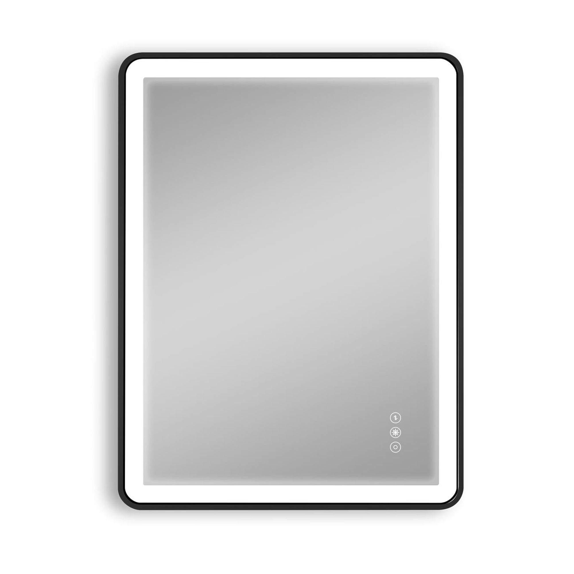 24 in.  x 32 in.  Black Framed Copper-free 3-Touch Switch Anti-Fog Dimmable LED Bathroom Vanity Mirror