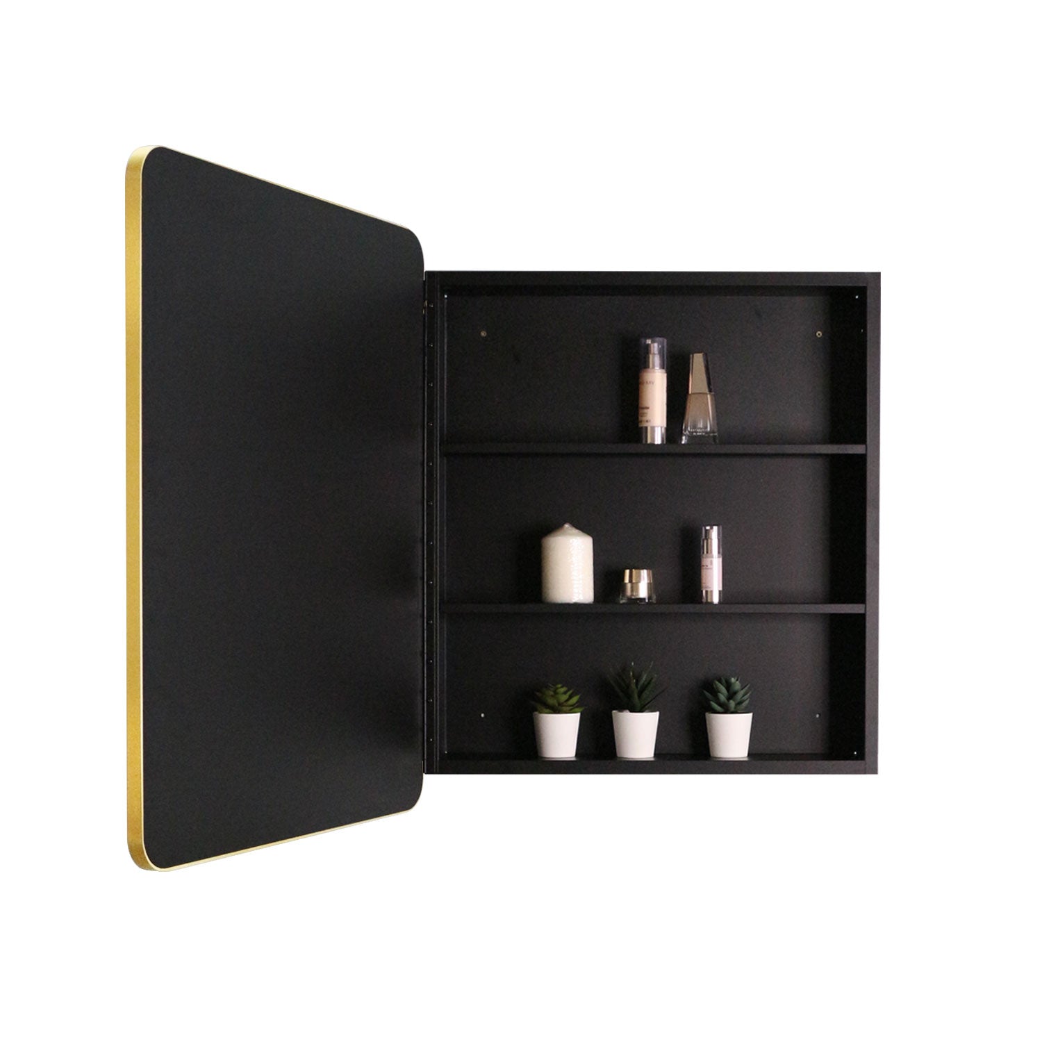 2028 Iron Surface/Recessed Mount Medicine Cabinet with Adjustable Shelves
