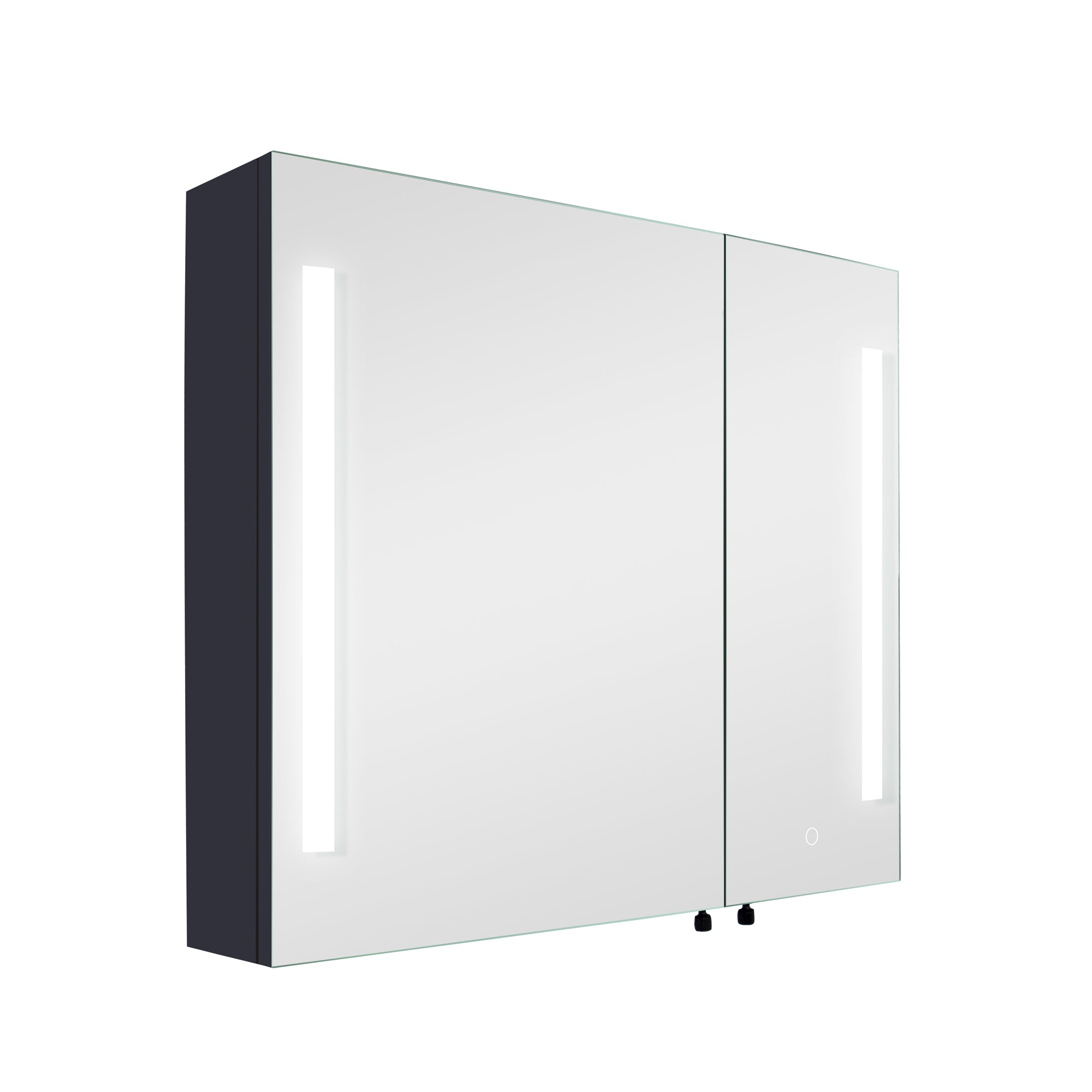 3026 Rectangular Frameless Surface Mount Medicine Cabinet with Shelves and LED Lights