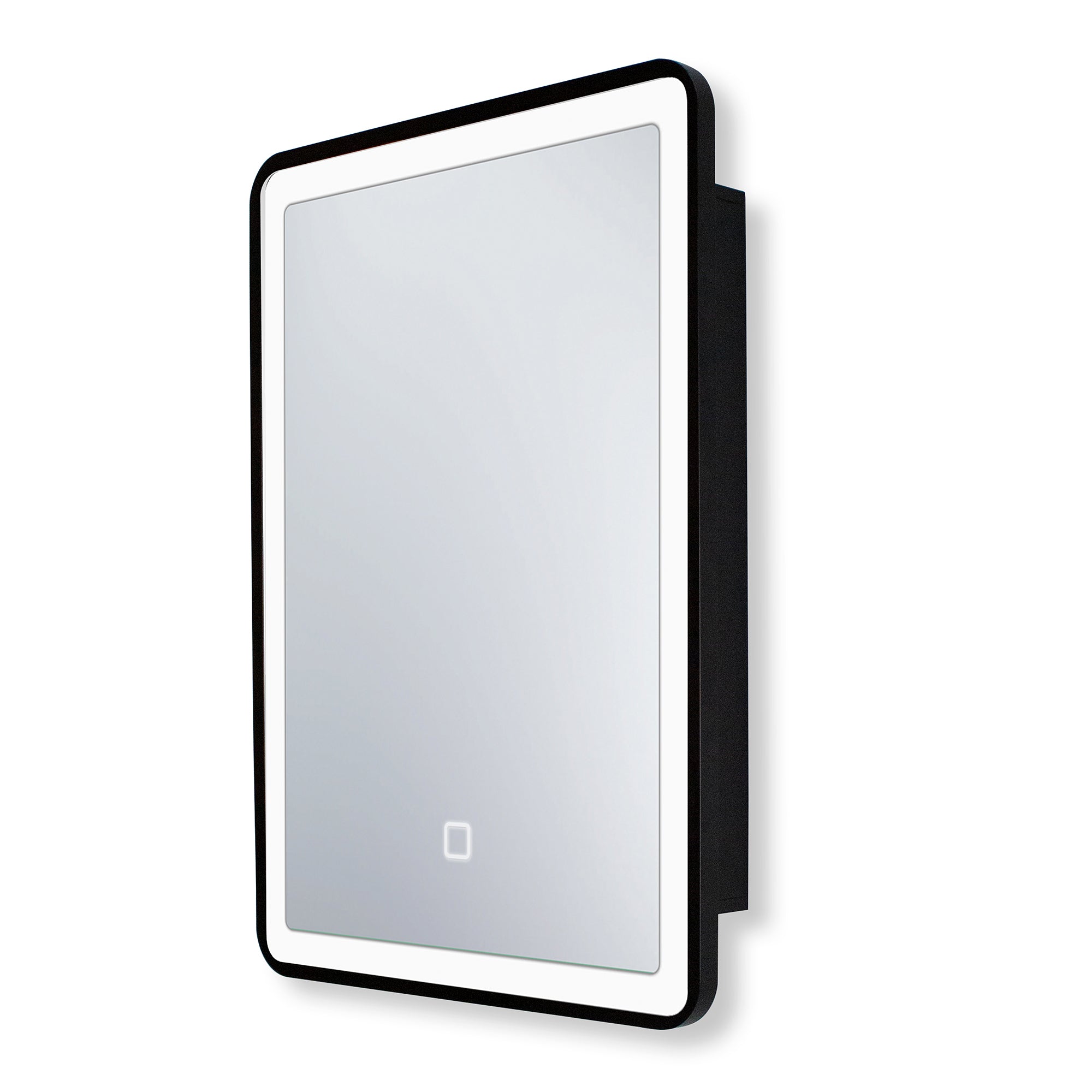2028 Aluminum Surface Mounted LED Medicine Cabinet with Doors and Shelves