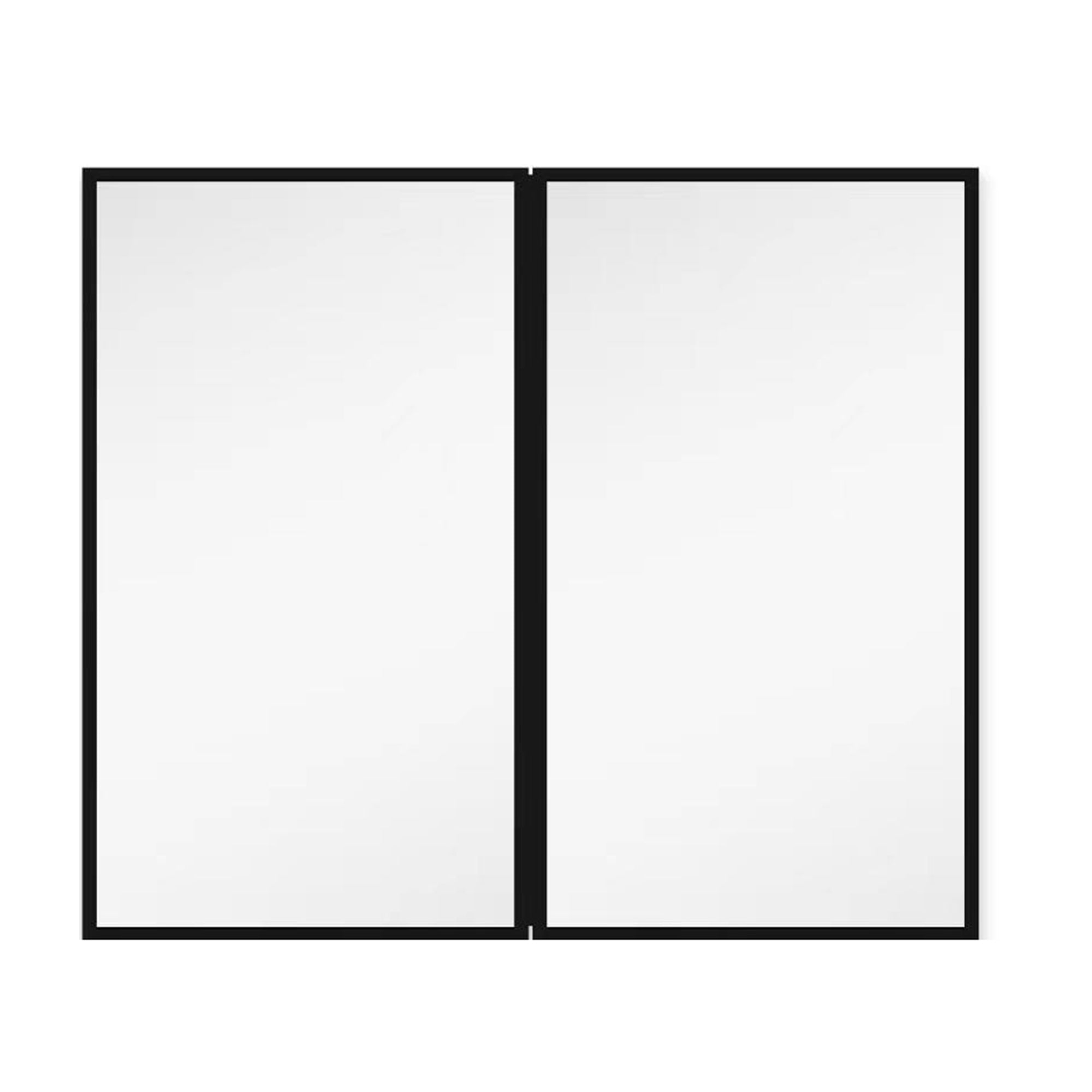 30 in. W x 26 in. H Black Framed Wall Mounted or Recessed Bathroom Medicine Cabinet with Mirror