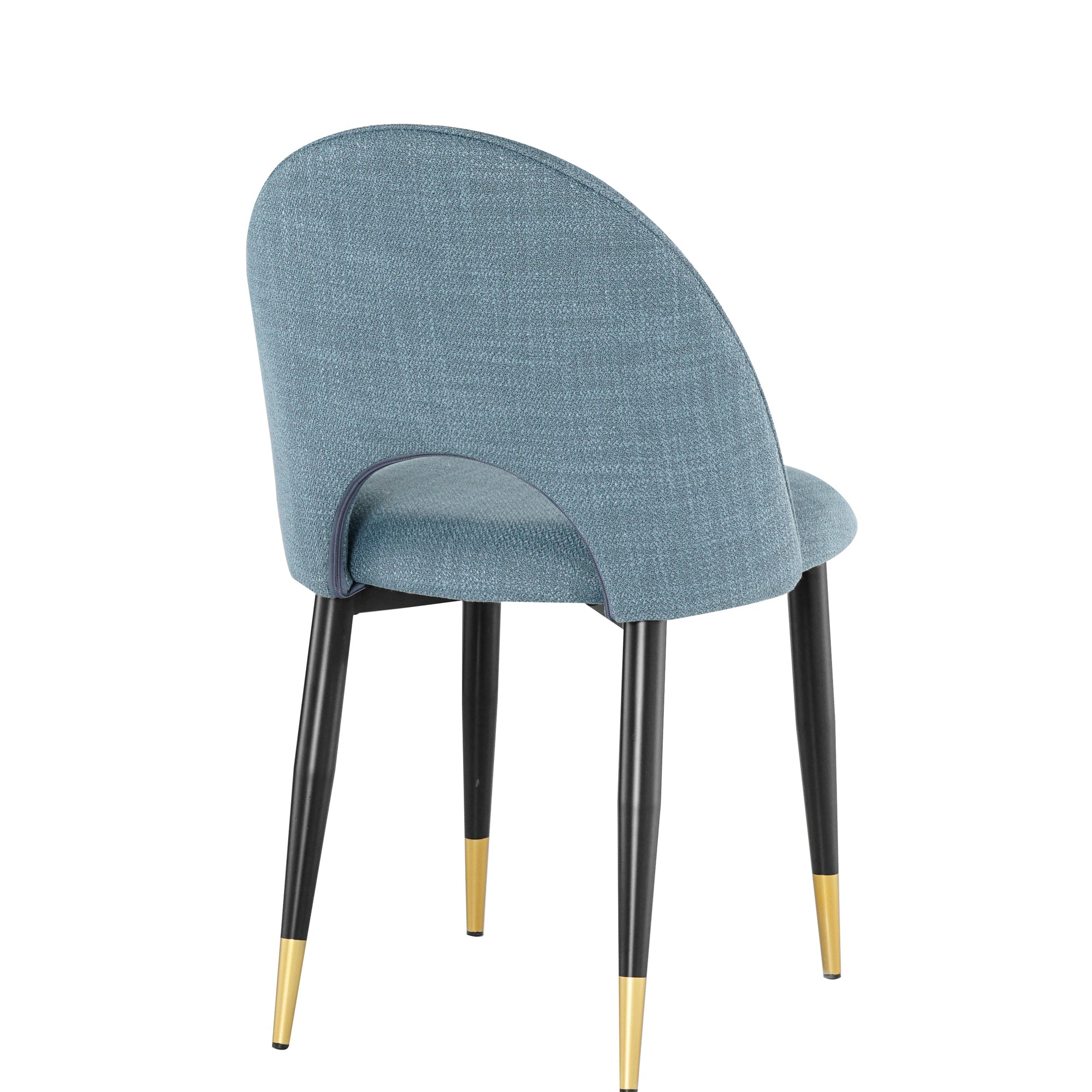 2-set Nordic Style Meta Dining Chairs with Metal Legs