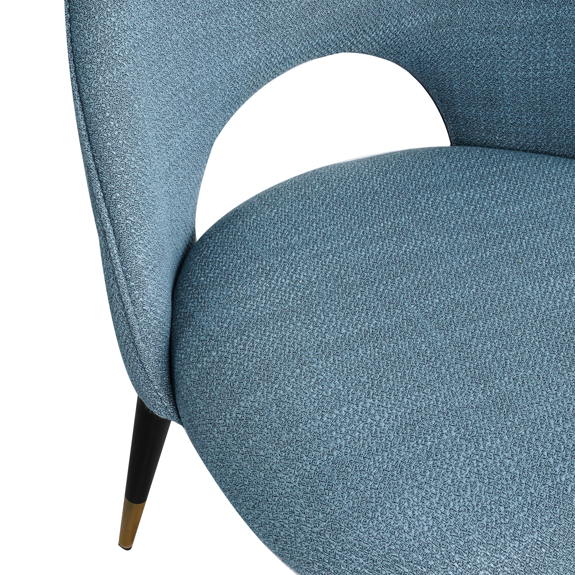 2-set Nordic Style Meta Dining Chairs with Metal Legs