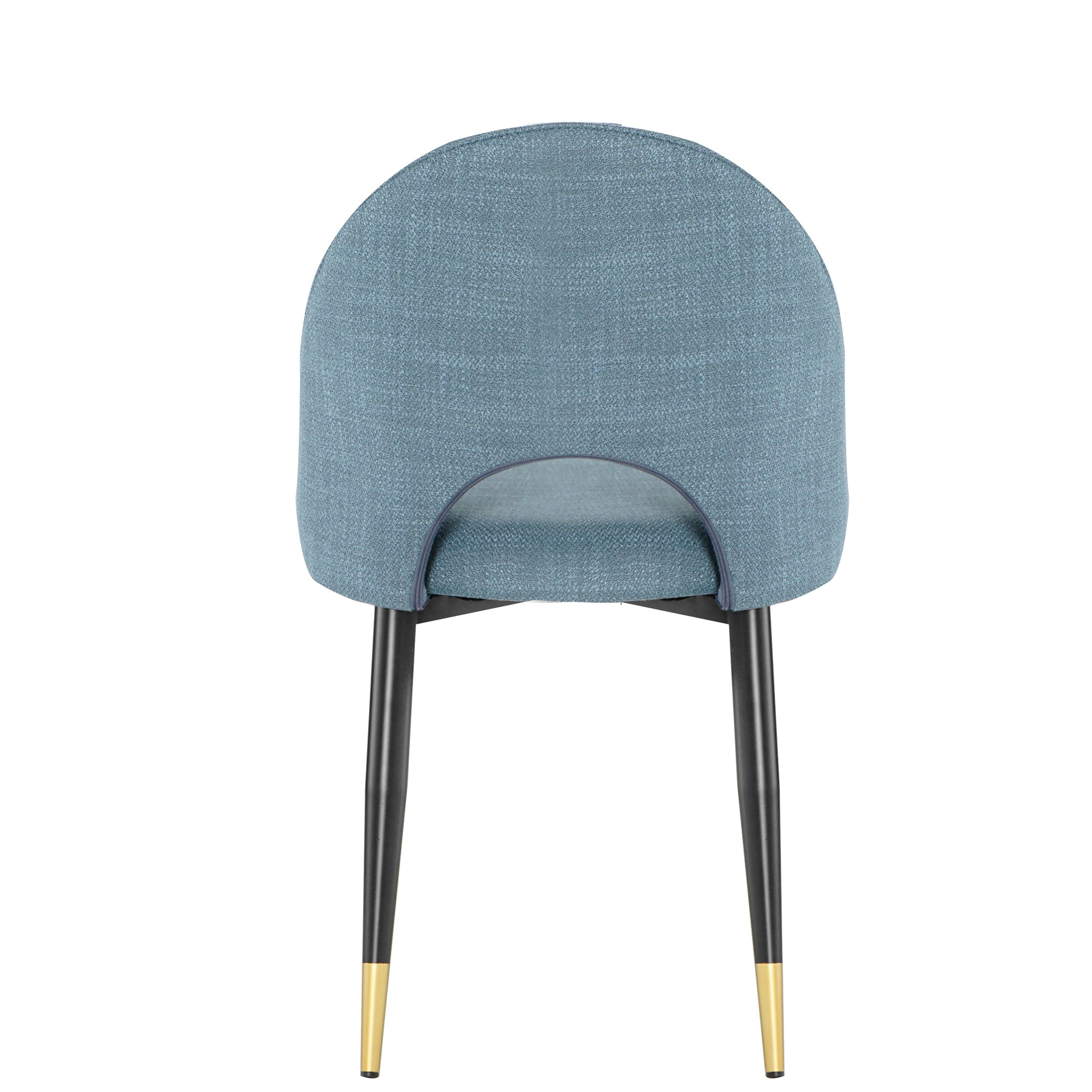 2-set Nordic Style Meta Dining Chairs with Metal Legs