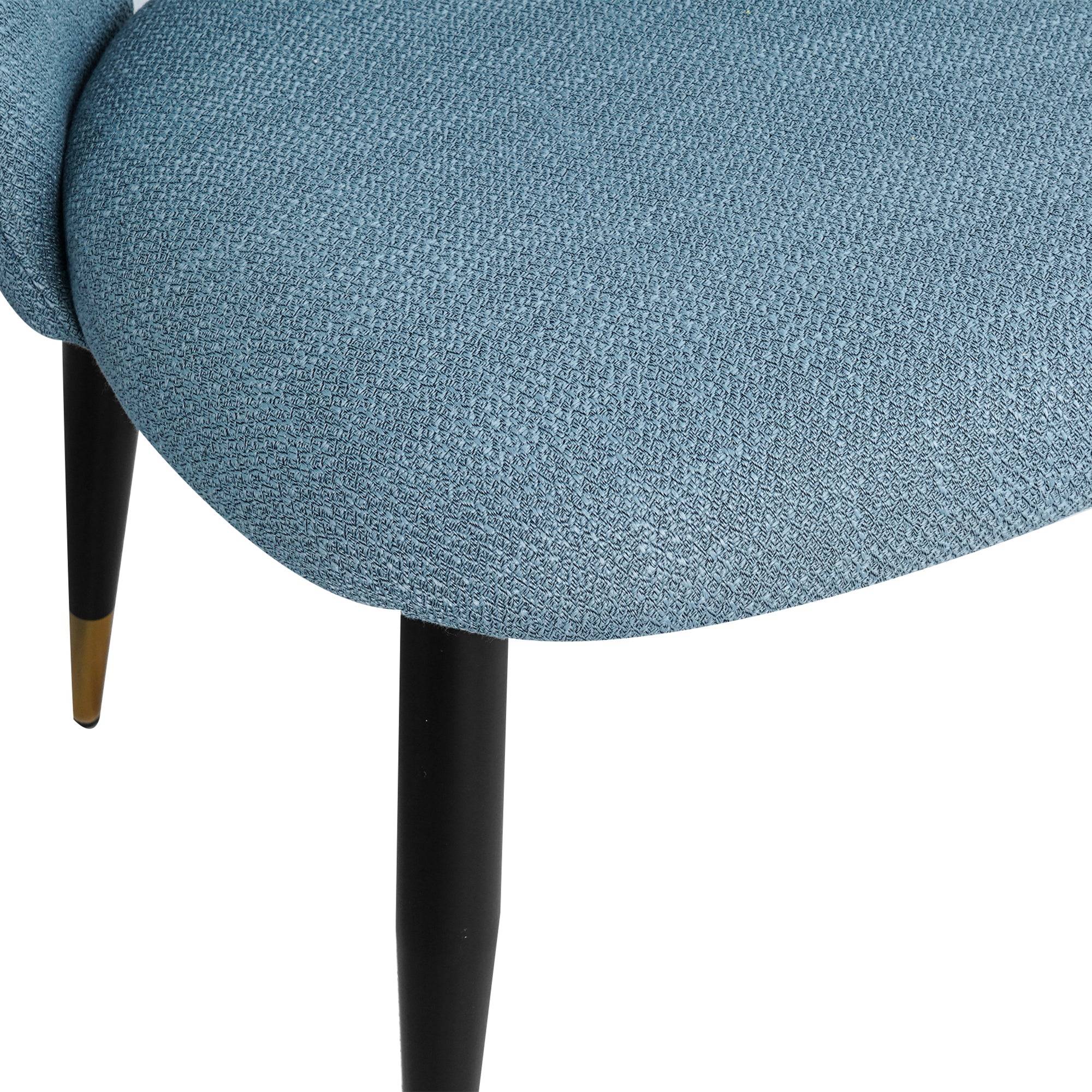 2-set Nordic Style Meta Dining Chairs with Metal Legs