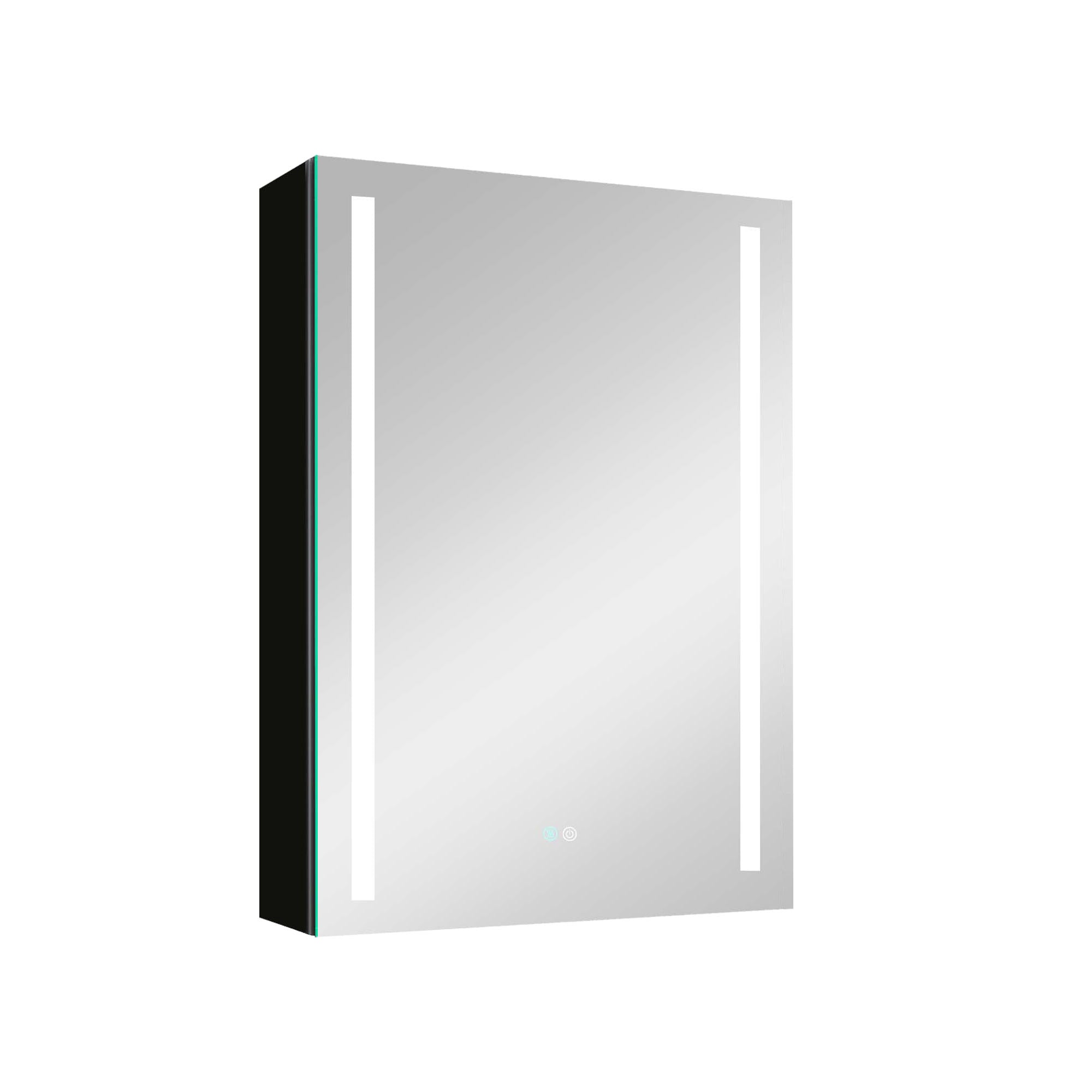 20 in.W x 30 in. H Aluminum Surface Mounted Medicine Cabinet with Doors and Mirrors