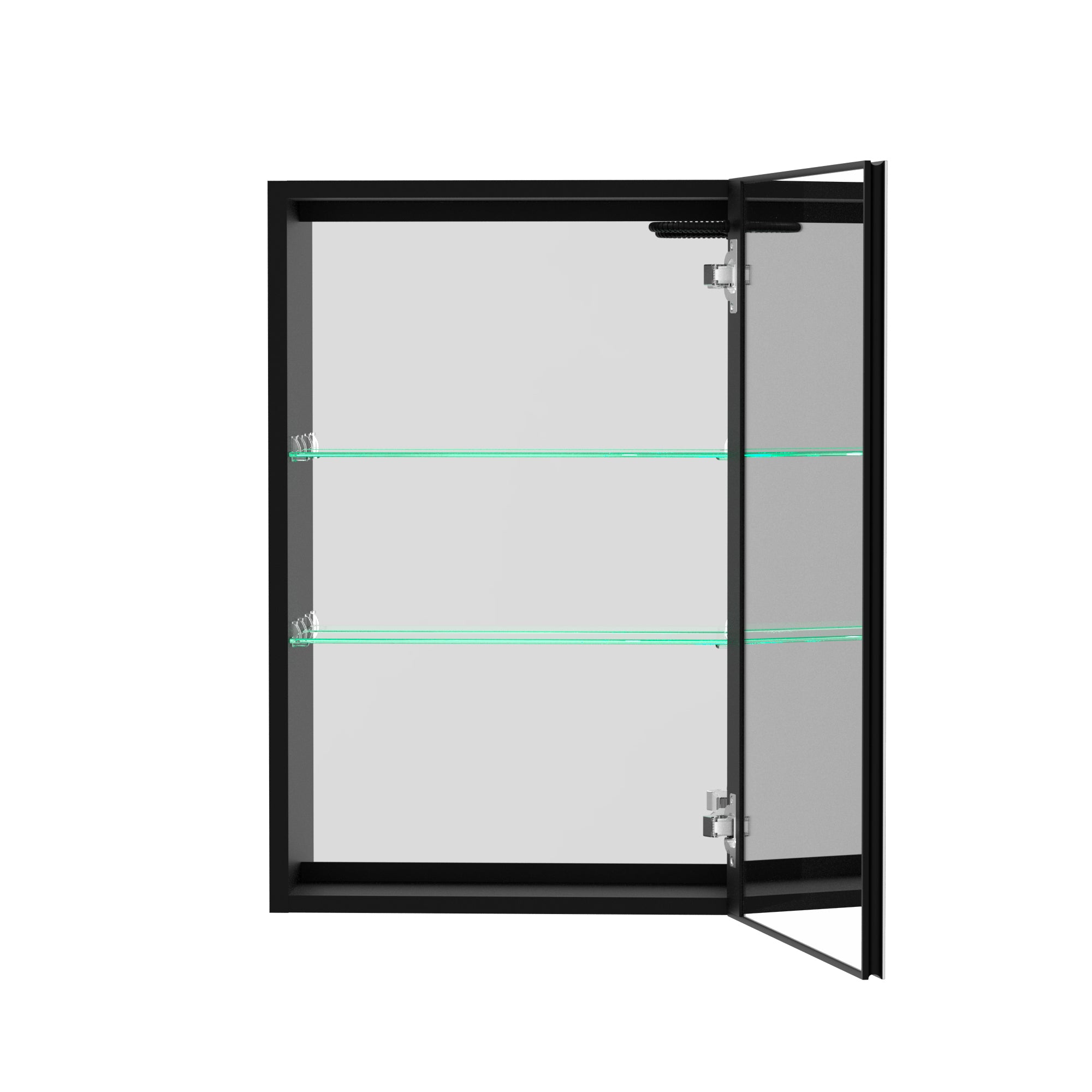20 in.W x 30 in. H Aluminum Surface Mounted Medicine Cabinet with Doors and Mirrors