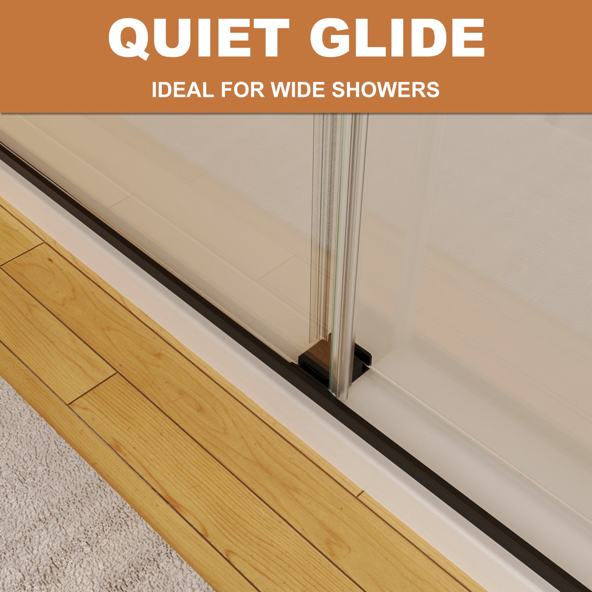 34 in. W X 72 in. H Semi-Frameless Pivot Shower Door in Matte Black with Clear Glass