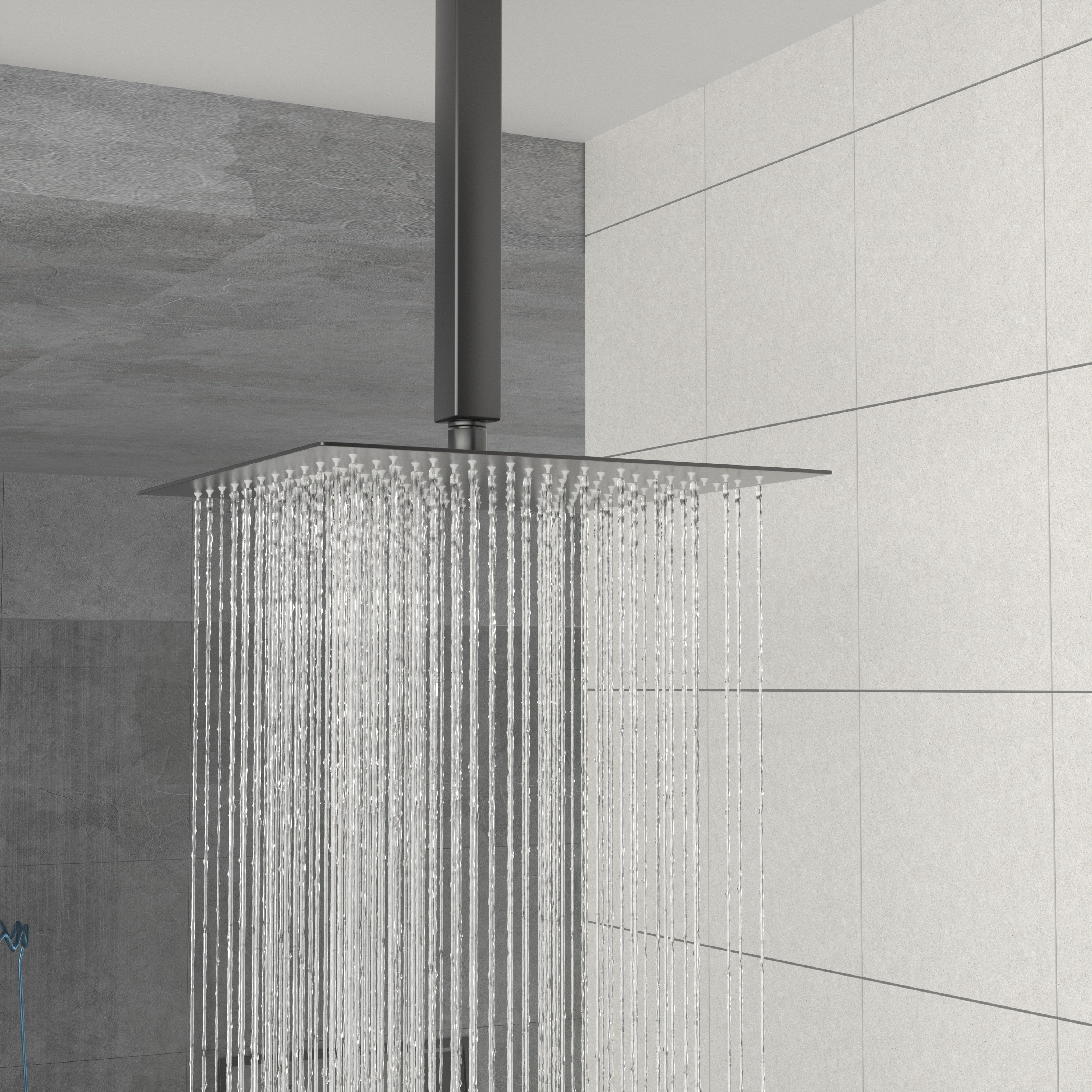 10 Inch Ceiling Mount Square Shower System with Rough-in Valve