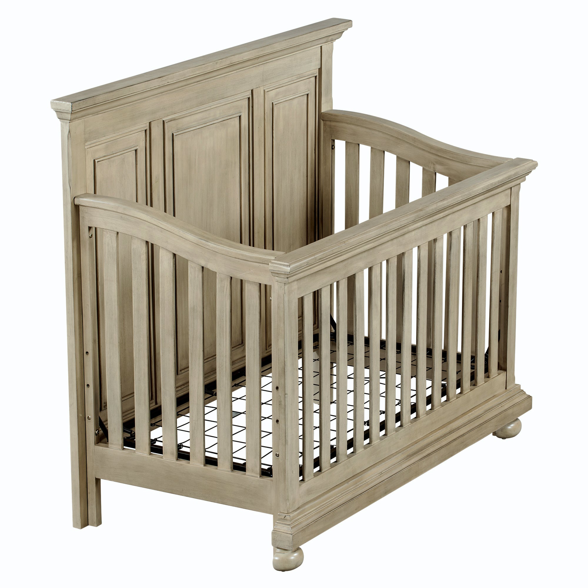 Traditional Farmhouse Style 4-in-1 Full Size Convertible Crib - Converts to Toddler Bed and Daybed and Full-Size Bed