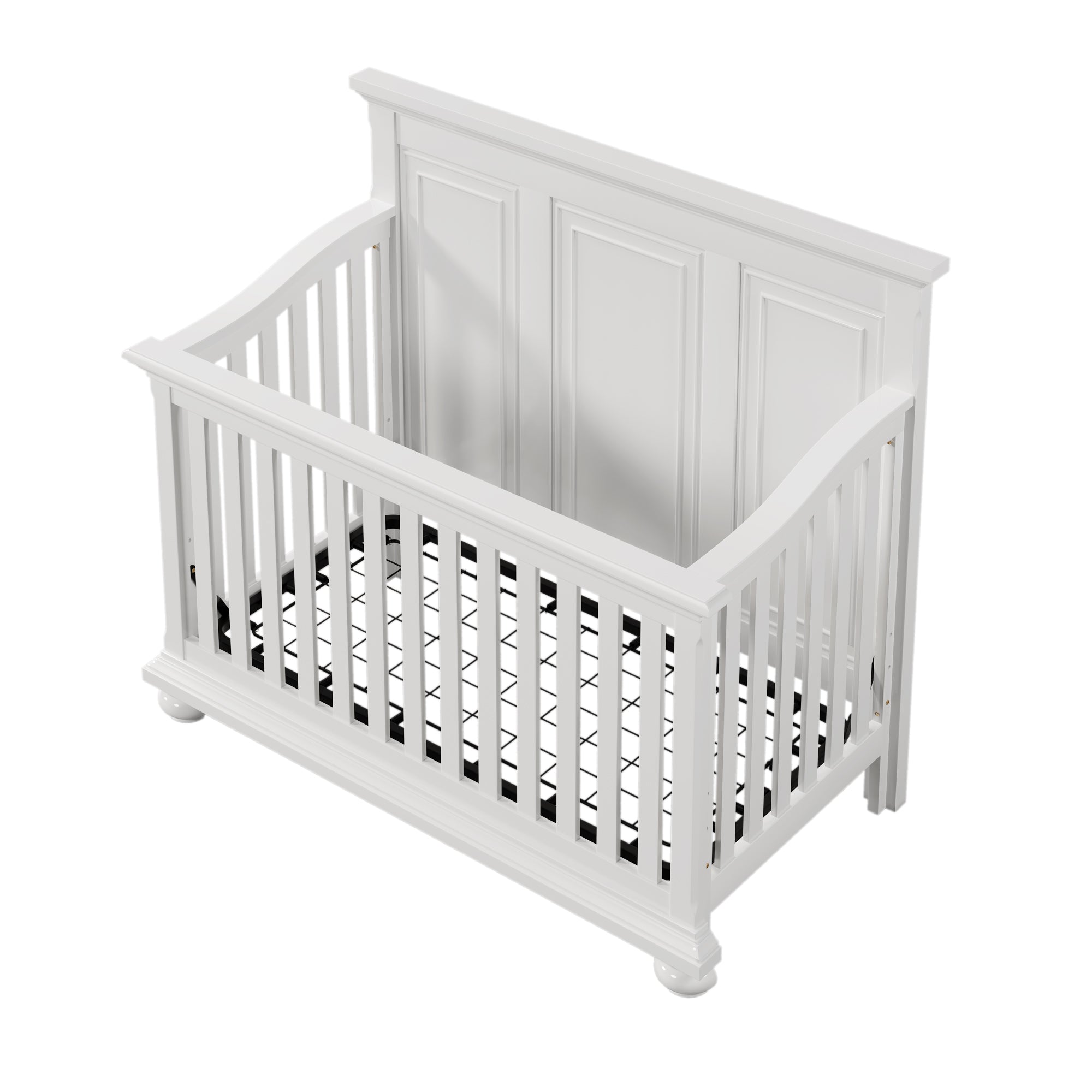 Traditional Farmhouse Style 4-in-1 Full Size Convertible Crib - Converts to Toddler Bed and Daybed and Full-Size Bed
