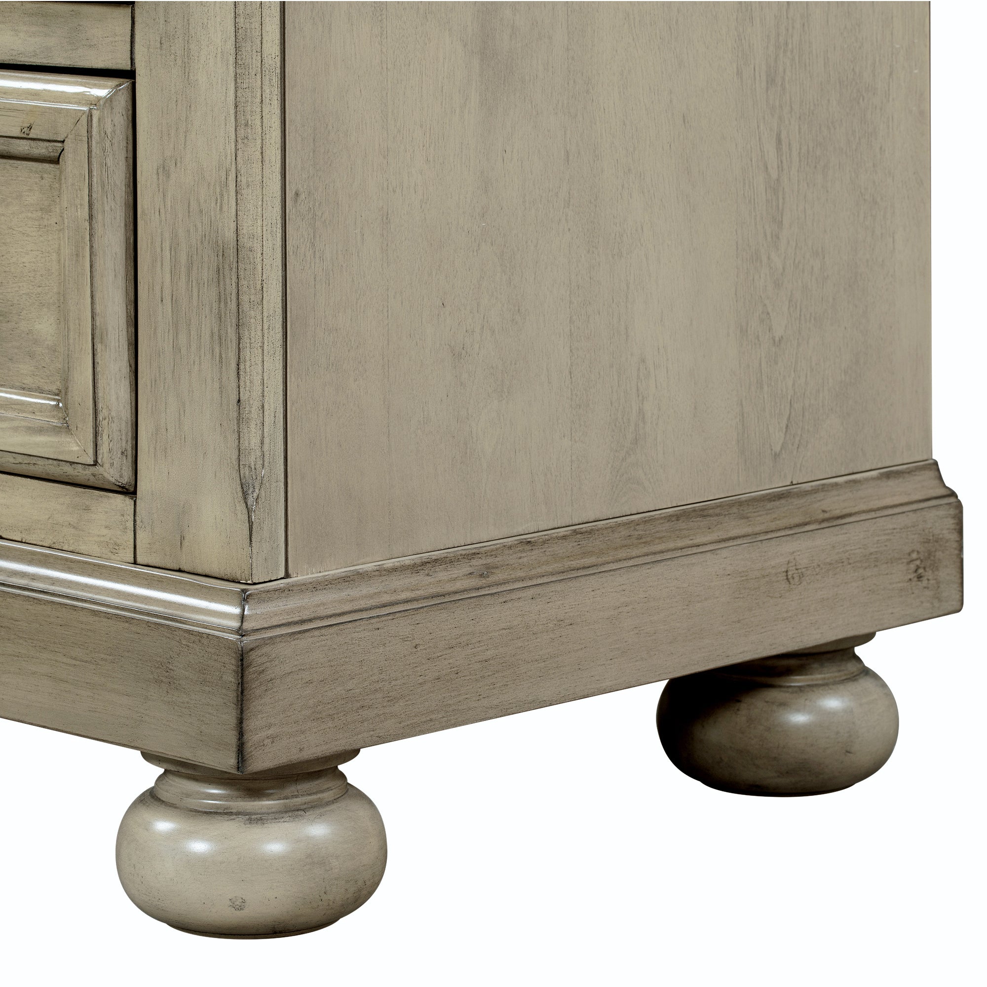 Solid Wood Seven-Drawer Dresser with Changing Topper for Nursery