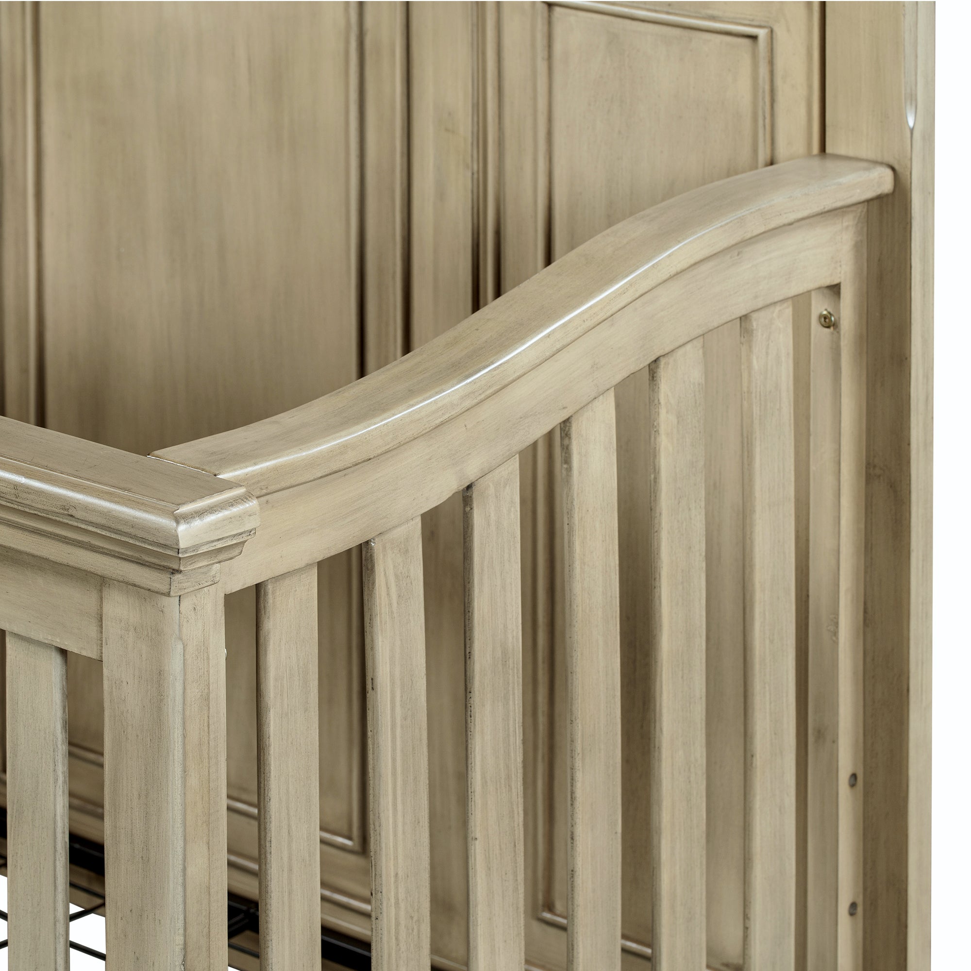 Traditional Farmhouse Style 4-in-1 Full Size Convertible Crib - Converts to Toddler Bed and Daybed and Full-Size Bed