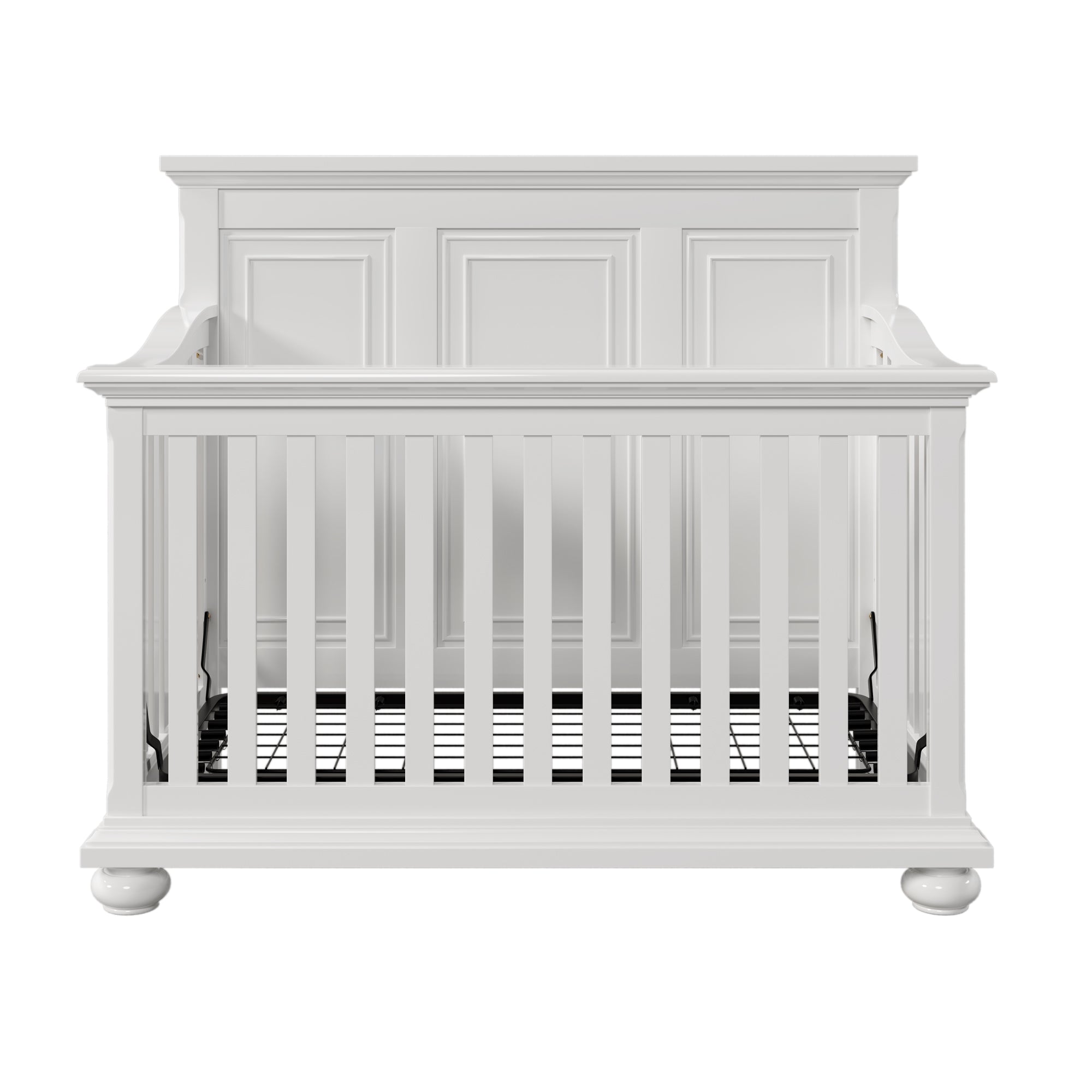 Traditional Farmhouse Style 4-in-1 Full Size Convertible Crib - Converts to Toddler Bed and Daybed and Full-Size Bed
