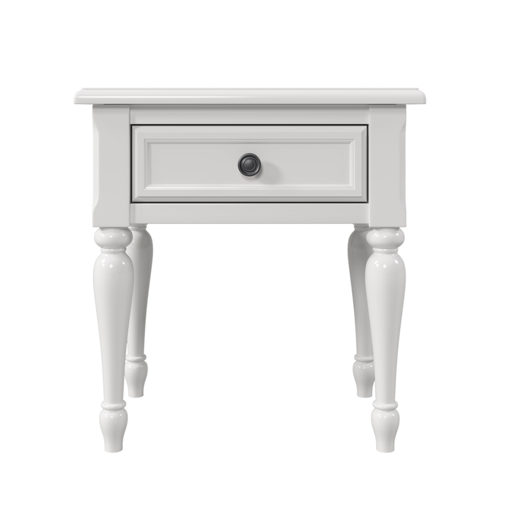 Solid Wood One-Drawer Nightstand for Nursery